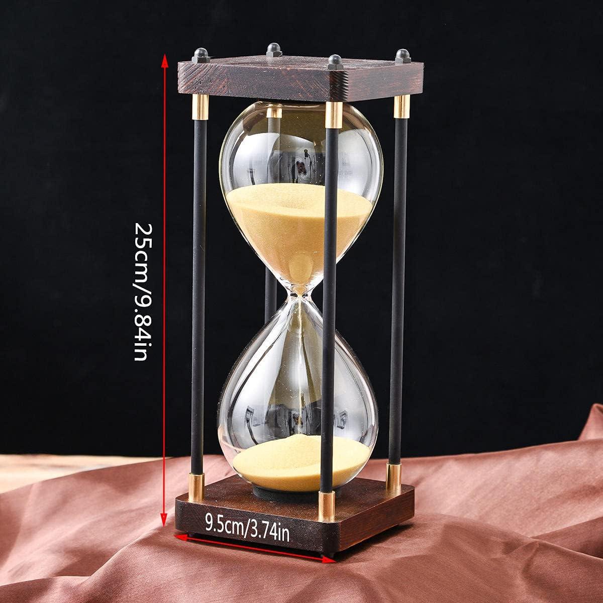 Large Sand Timer, Hourglass Timer 60 Minutes ,Vintage Wooden Hour Glass Timer