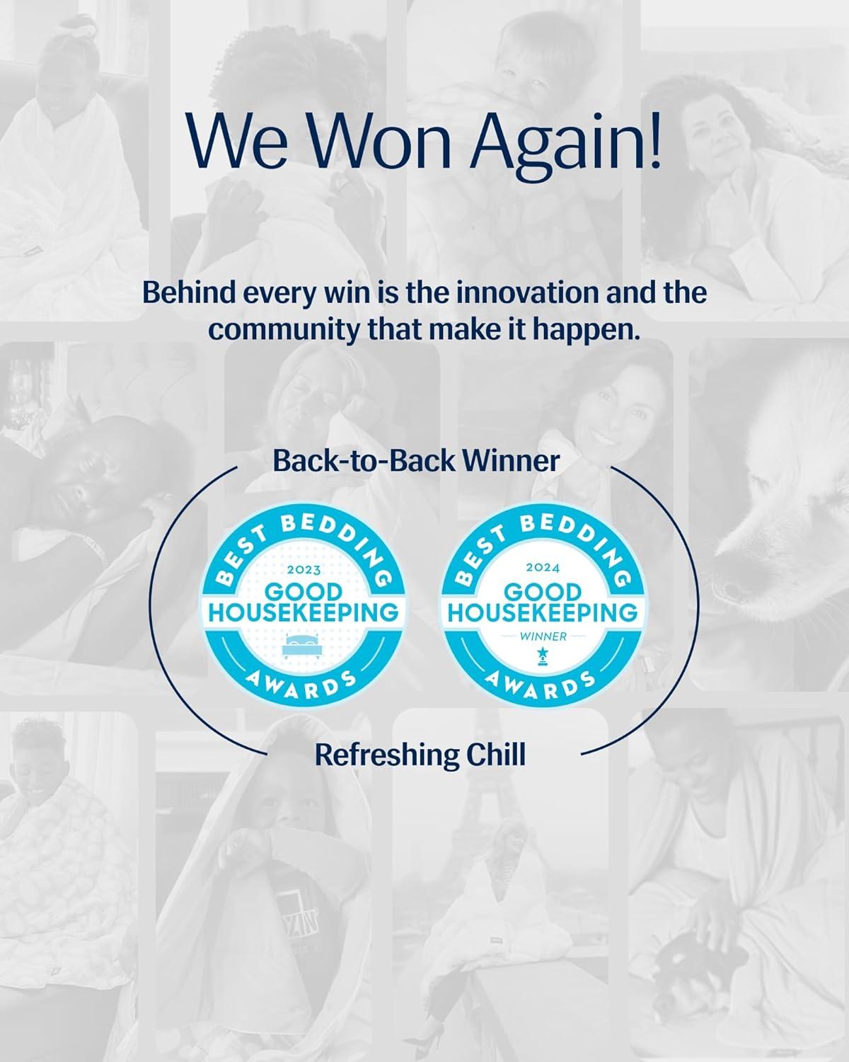 REST REST Evercool Award-Winning Cooling Comforter – Ultra Soft, Breathable, Lightweight, Hypoallergenic, All-Season Comforter for Hot Sleepers, Machine Washable