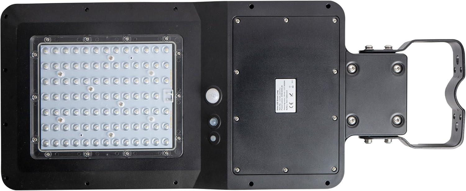 Black Solar LED Outdoor Floodlight with Adjustable Head