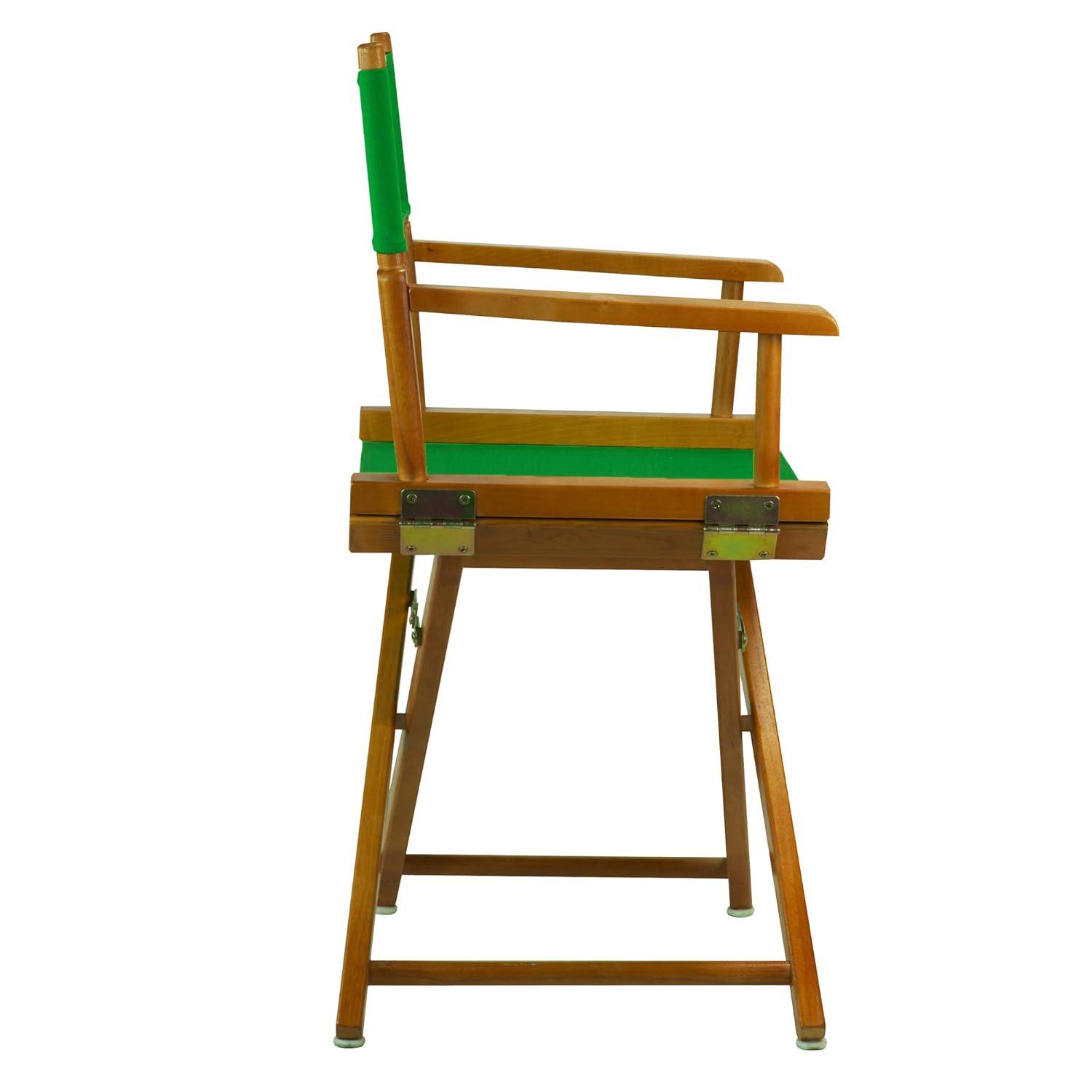 "18" Director's Chair Honey Oak Frame-Green Canvas"