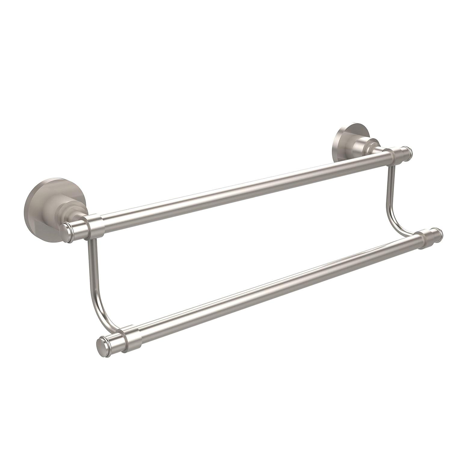 Satin Chrome 36-Inch Double Wall Mounted Towel Bar