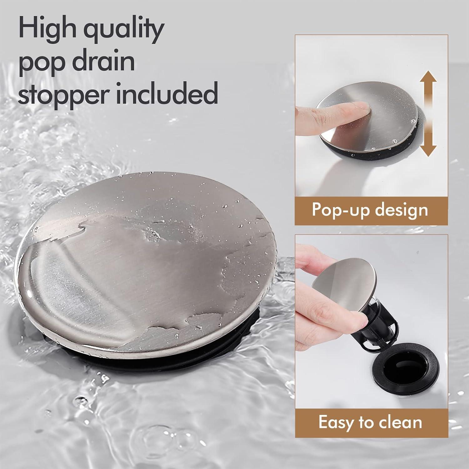 Waterfall Bathroom Faucet,Single Handle 1 Or 3 Hole Bathroom...