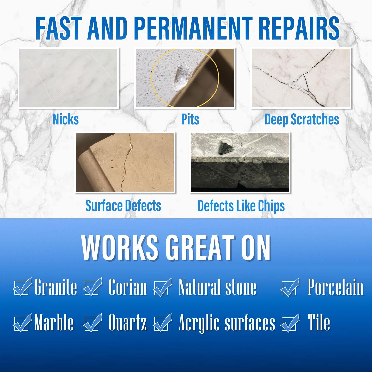 Ankita No 01 Transparent Granite Marble and Quartz Countertops Chip Repair Kit