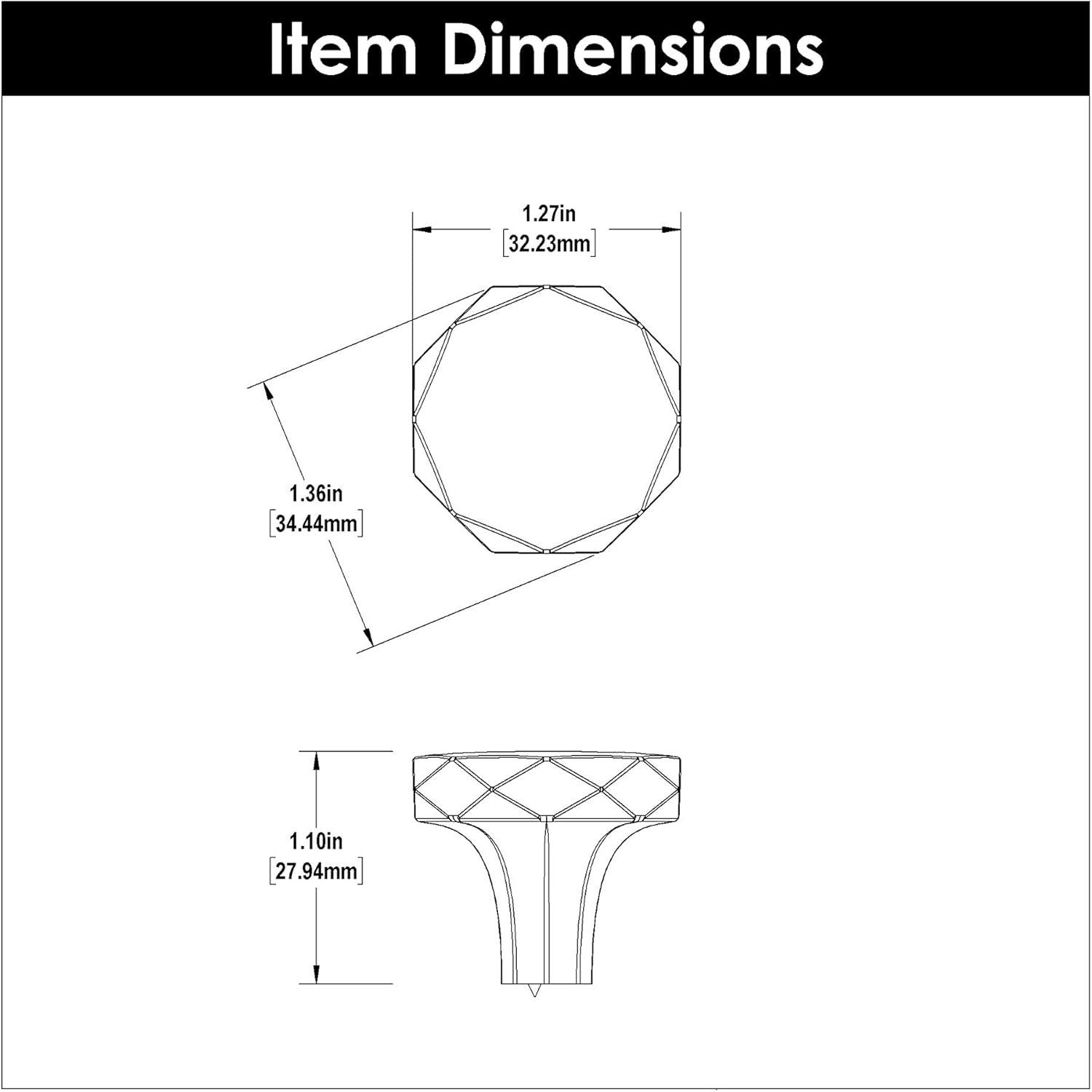 1 1/4" Diameter Round Knob Multipack