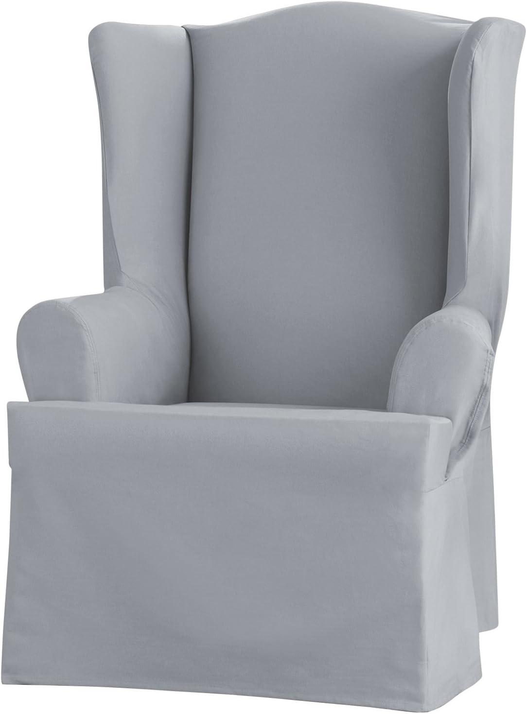 Cotton Box Cushion Wingback Slipcover