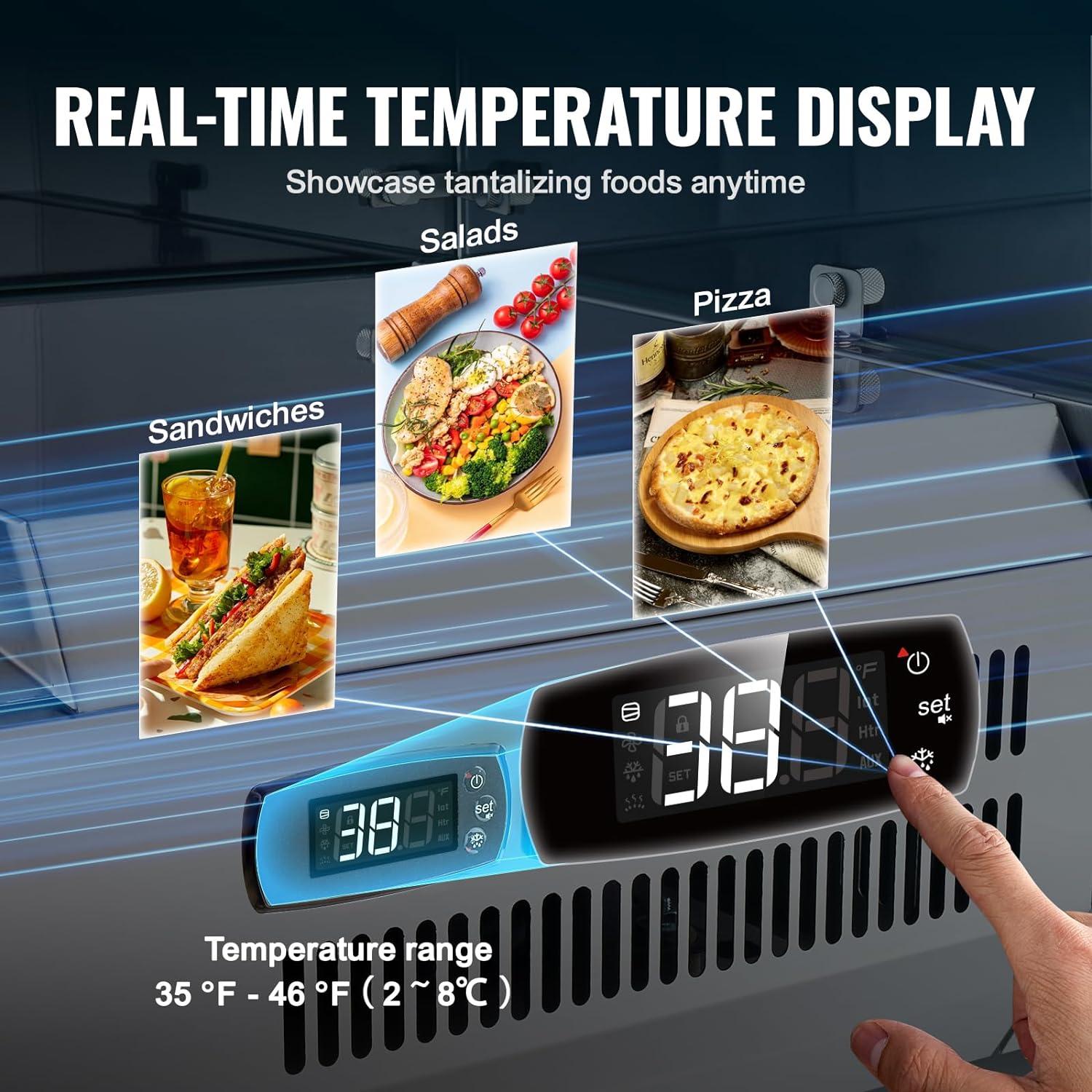 VEVOR Refrigerated Display Case - 51''