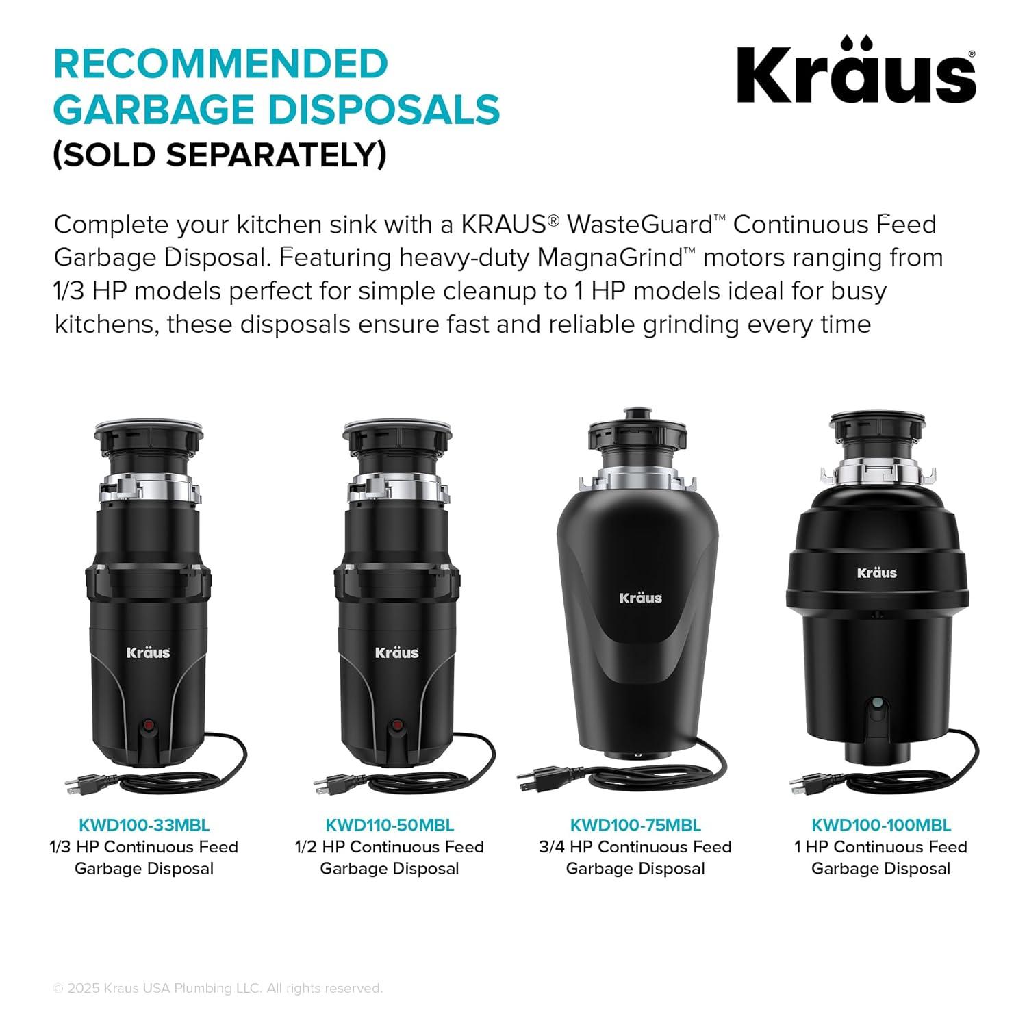 KRAUS Premier Undermount Single Bowl 18-Gauge Stainless Steel Kitchen Sink