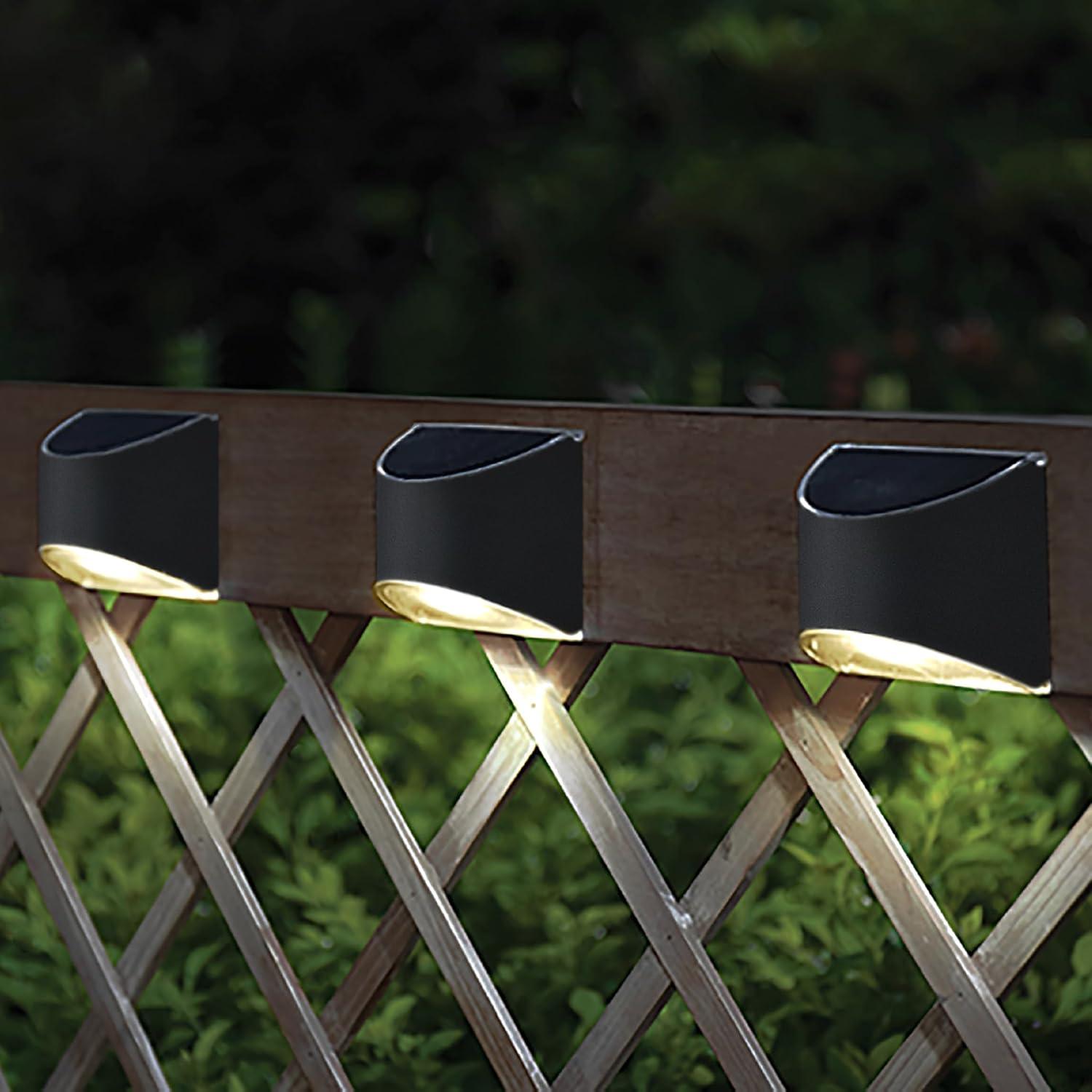 Classy Caps Stainless Steel Solar Powered Integrated LED Metal Deck Light