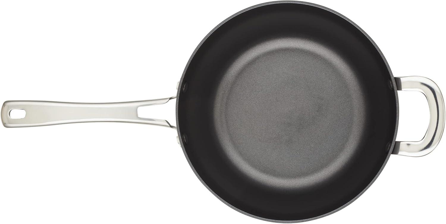 Cook + Create 10-Piece Hard Anodized Aluminum Nonstick Cookware Set in Black