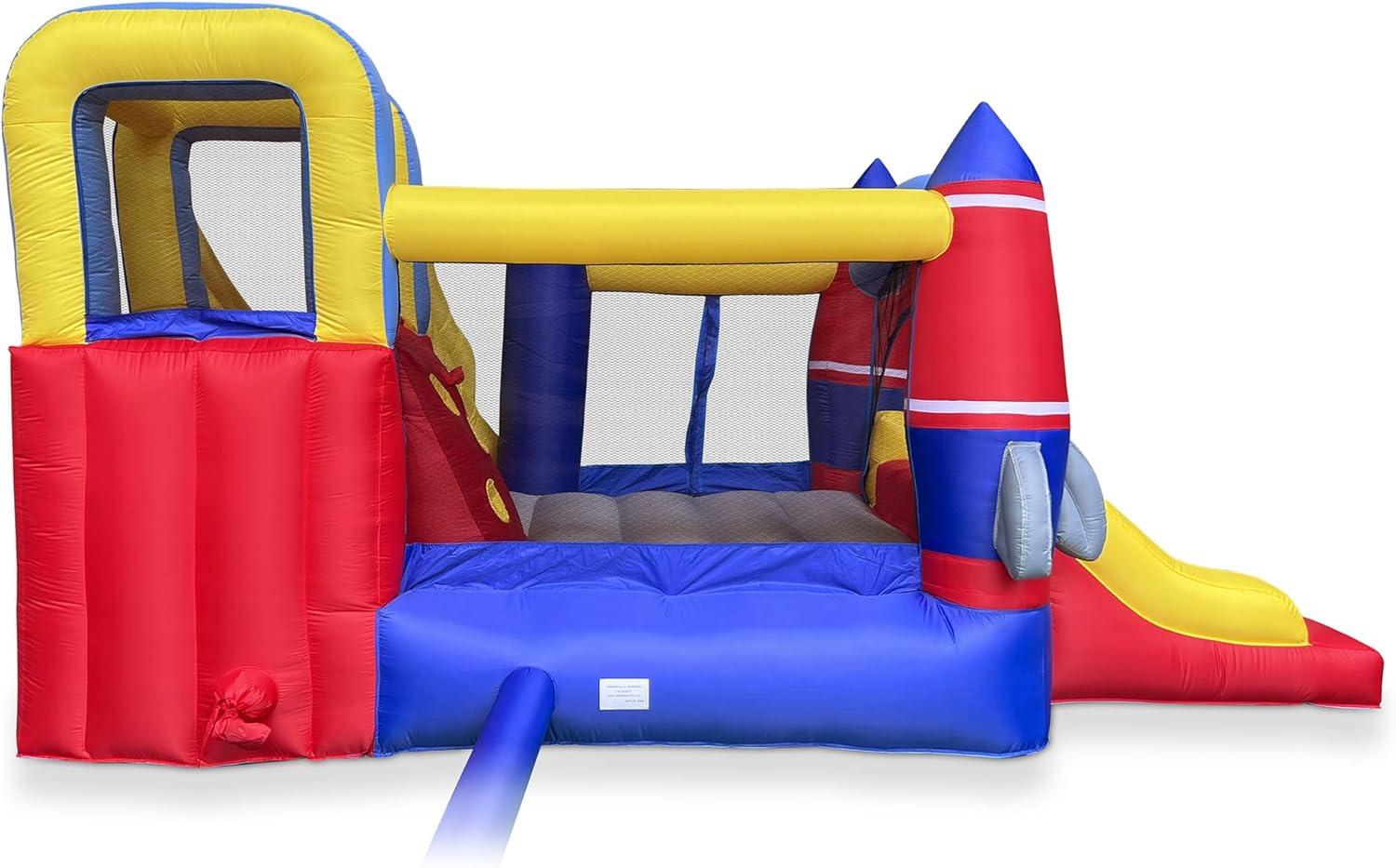 12' x 13' Rocket Bounce House with Slides and Air Blower