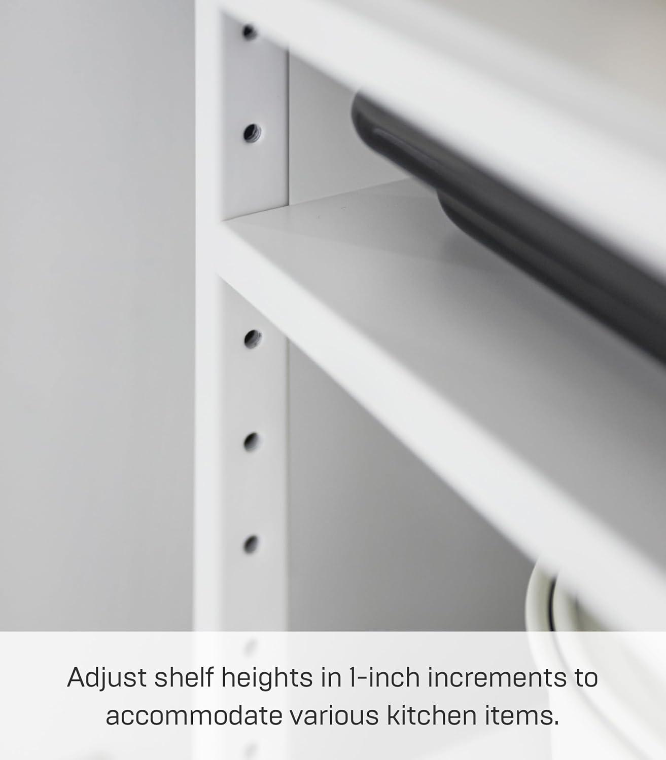 Yamazaki Home Yamazaki Home Three-Tier Cabinet Storage Rack, Steel, Adjustable