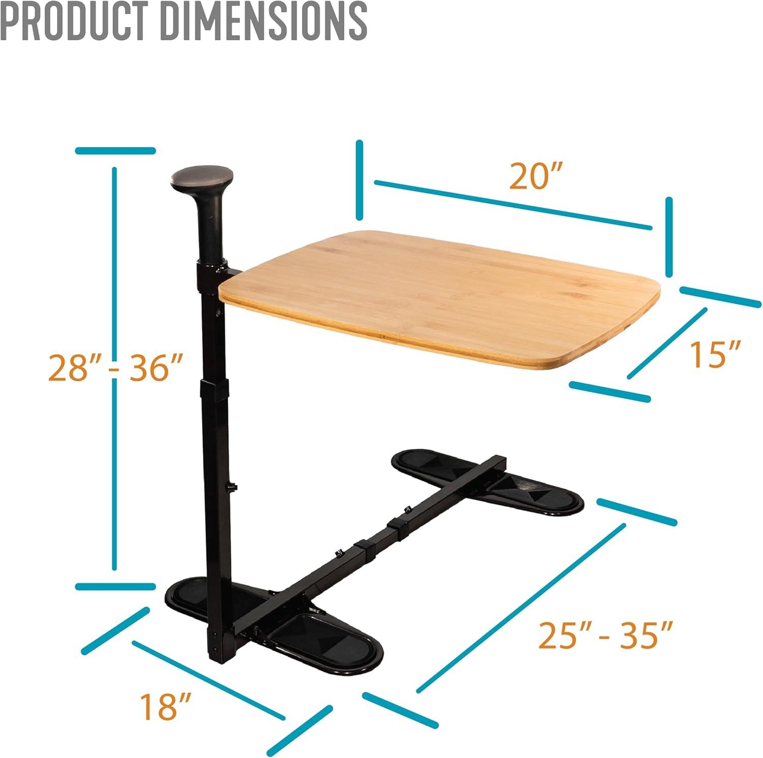 Stander Omni Tray, Adjustable Swivel TV Table with Stand Assist Handle