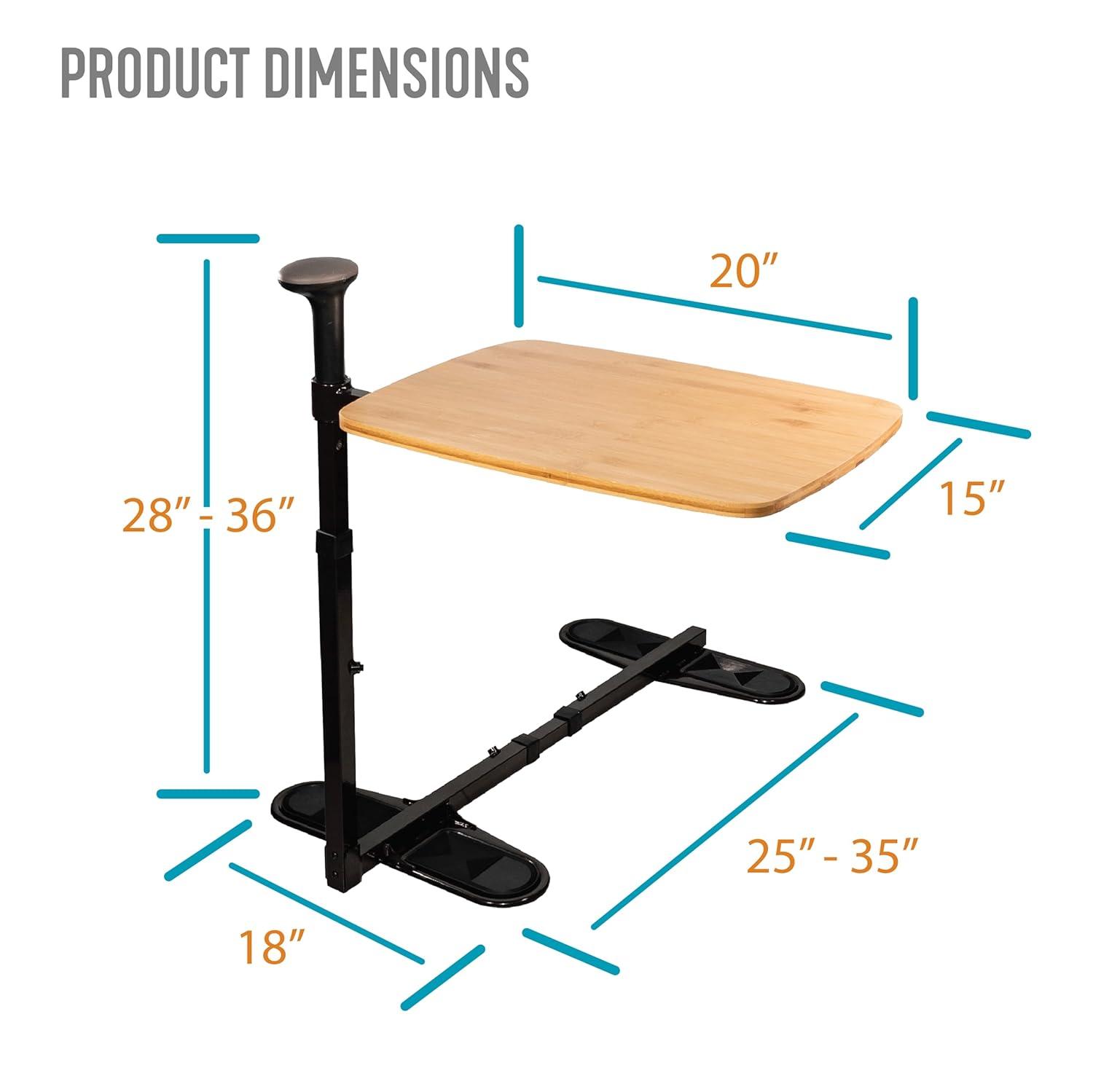 Stander Omni Tray, Adjustable Swivel TV Table with Stand Assist Handle