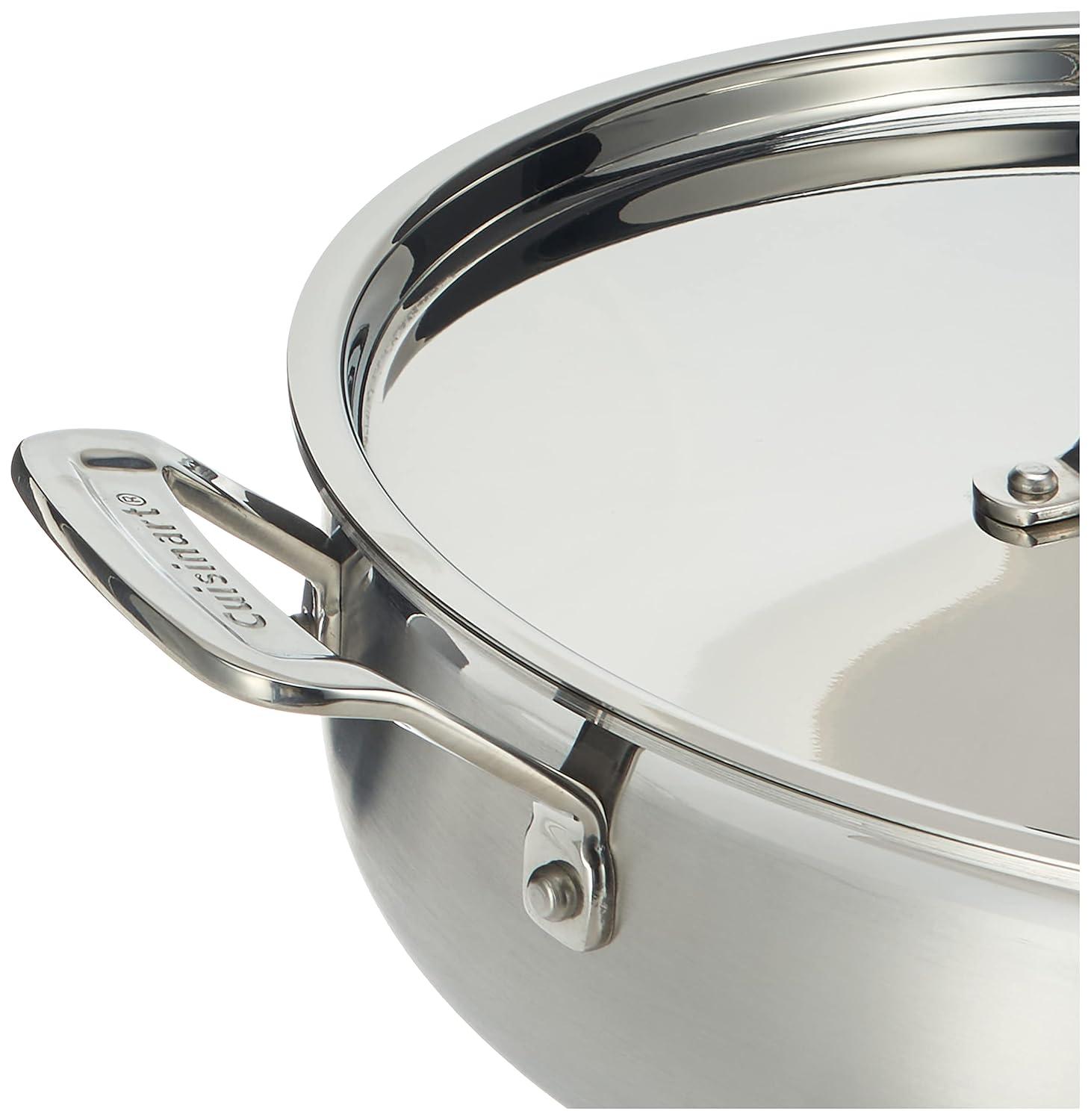 Cuisinart Multiclad Pro Tri-Ply Stainless Steel 5.5 Qt. Casserole W/Cover