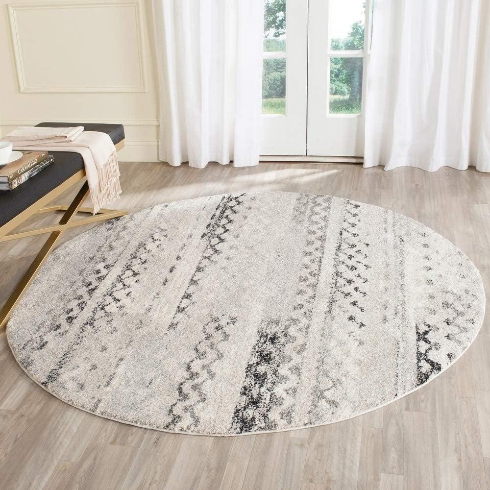 Retro RET2136 Power Loomed Indoor Area Rug - Cream/Grey - 8'9"x11'9" - Safavieh.