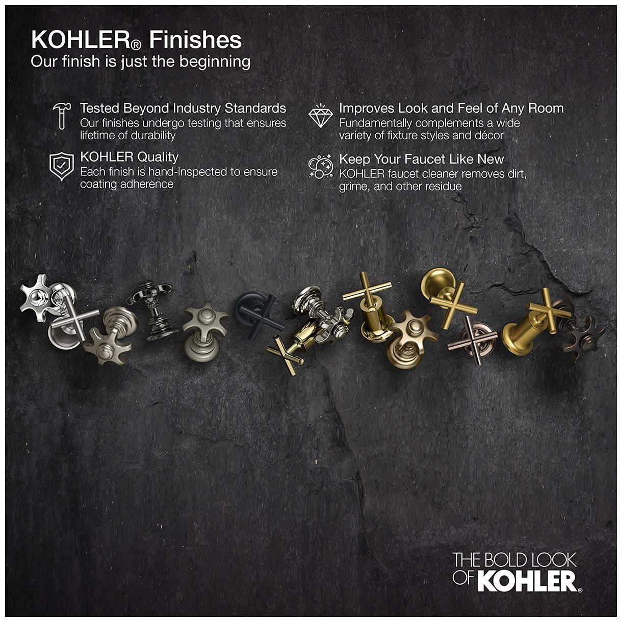 Kohler Pitch Rite-Temp Bath And Shower Trim With 1.75 GPM Water-Saving Single-Function Showerhead, Single Spray Setting