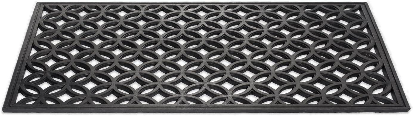 DII Rubber Doormats Collection All Weather, 18x30", Lattice