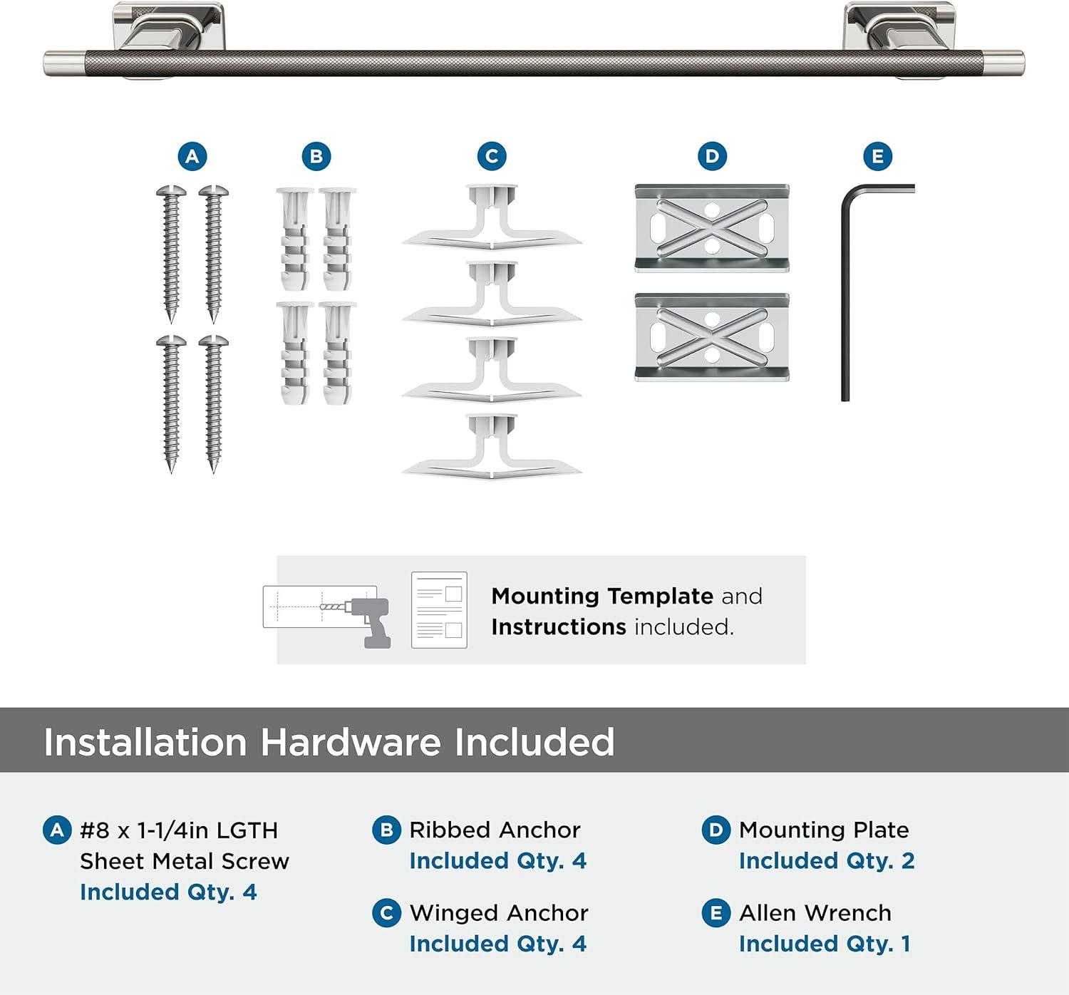 Amerock Esquire Wall Mounted Towel Bar