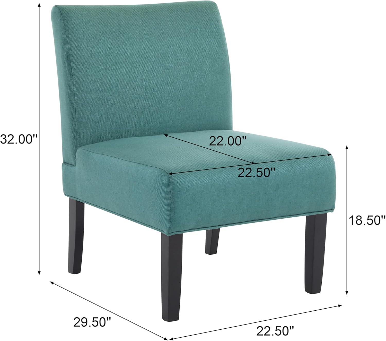 Kassi Accent Chair Dark Teal - Christopher Knight Home: Upholstered Rubberwood, Contemporary Style