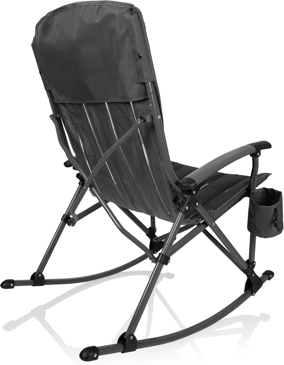 Oniva 2pc Portable Outdoor Rocking Camp Chair - Gunmetal Gray