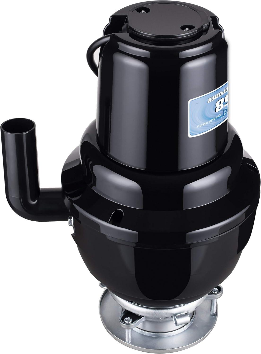 Waste Maid 1-1/4 HP Premium Garbage Disposal, Continuous Feed Disposer, Includes Attached Power Cord 10-US-WM-658-3B