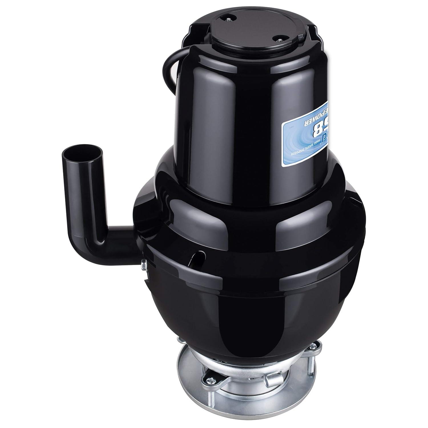 Waste Maid 1-1/4 HP Premium Garbage Disposal, Continuous Feed Disposer, Includes Attached Power Cord 10-US-WM-658-3B