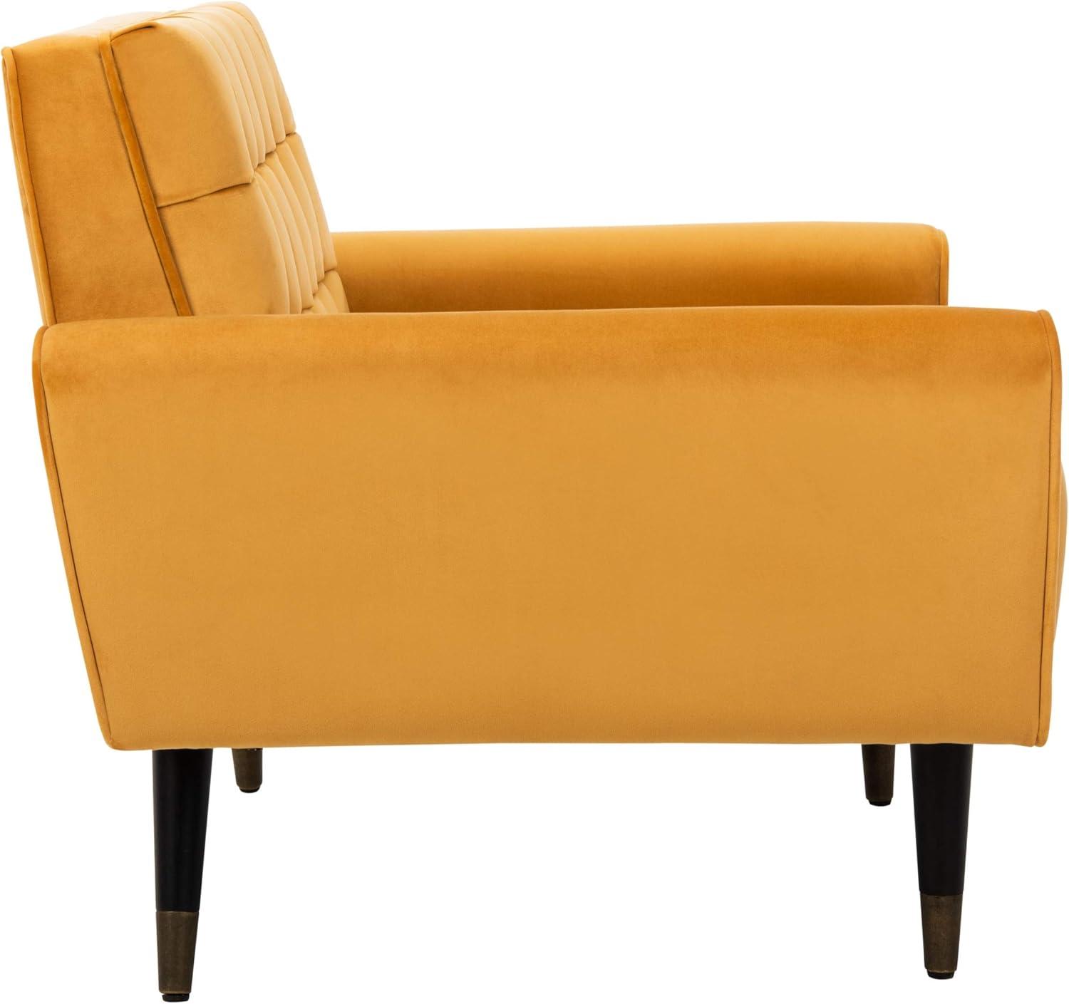 Amaris Tufted Accent Chair - ACH4503 - Marigold/Black - Safavieh