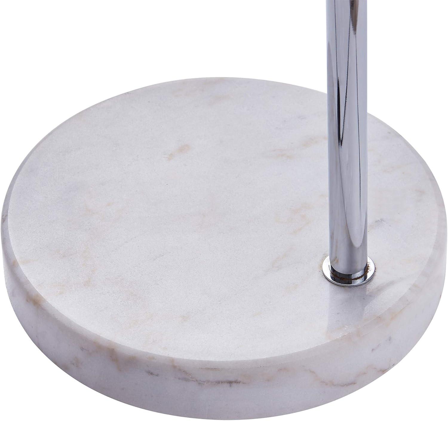 Teamson Home Arquer 68.1" Arc Floor Lamp with Faux Marble Base