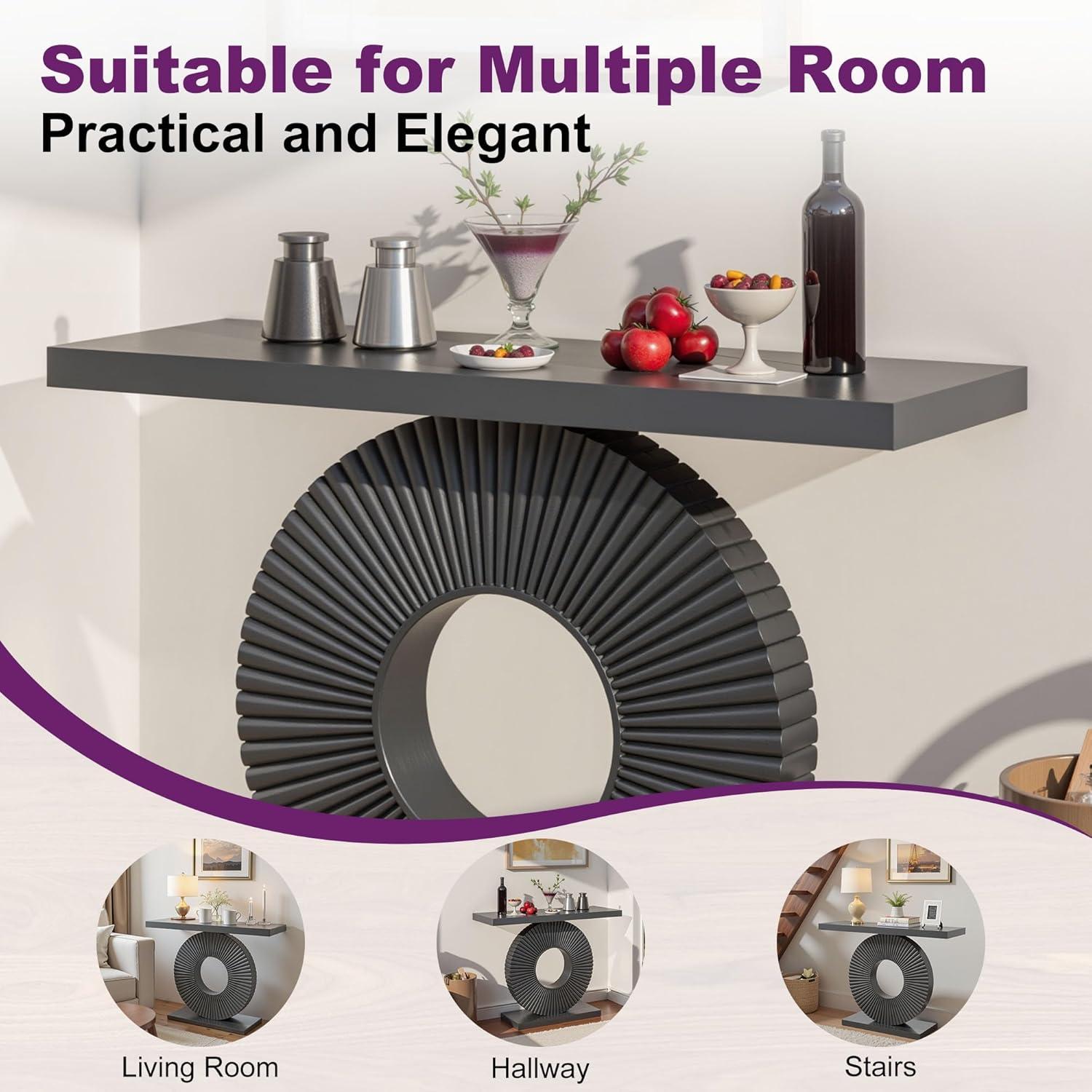 Millwood Pines 63 Inch Long Console Table Farmhouse Sofa Table