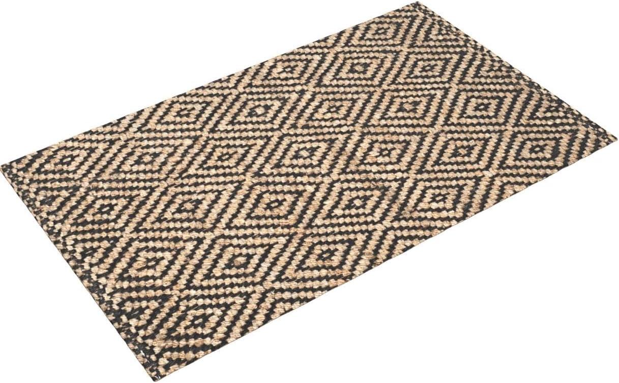 Natural Fiber NF181 Hand Woven Indoor Accent Rug - Natural/Black - 3'x5' - Safavieh.