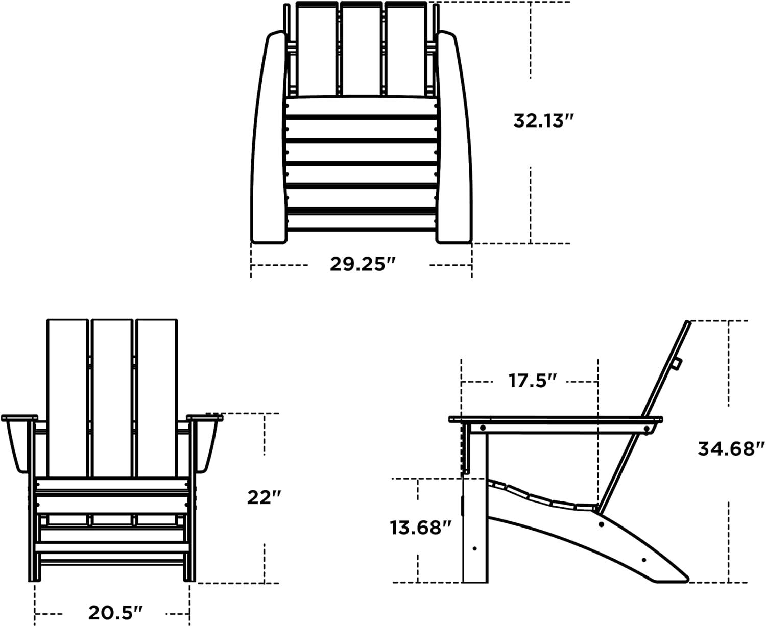 Modern Adirondack Outdoor Adirondack Chair