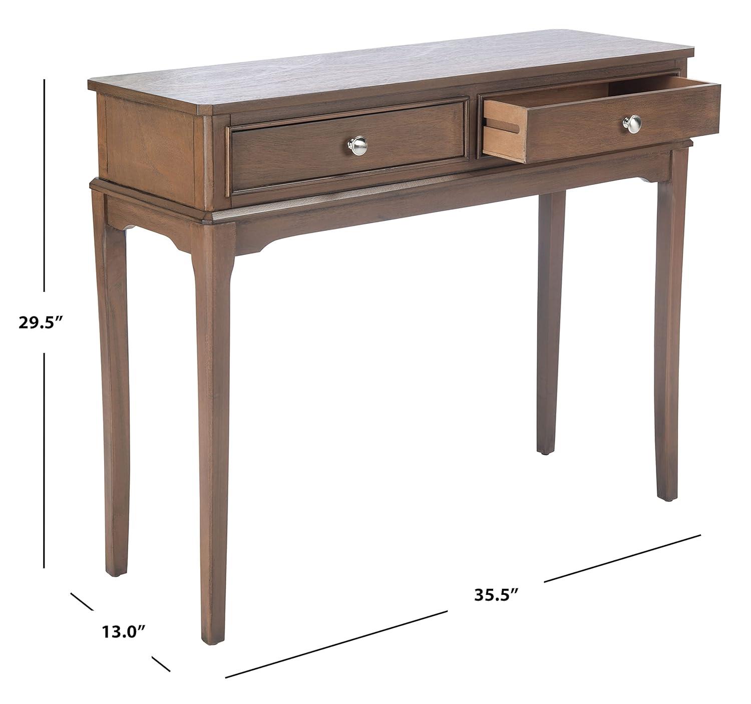 Opal 2 Drawer Console Table - CNS5726C - Brown - Safavieh