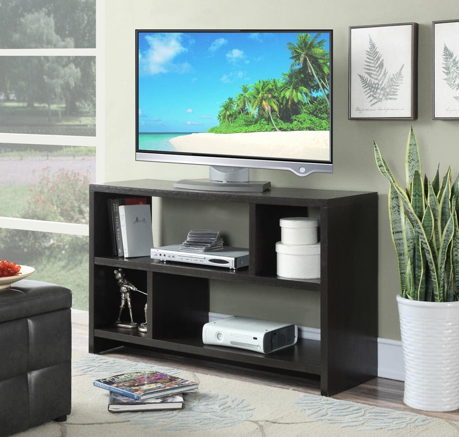 Convenience Concepts Northfield TV Stand Console with Shelves, Espresso