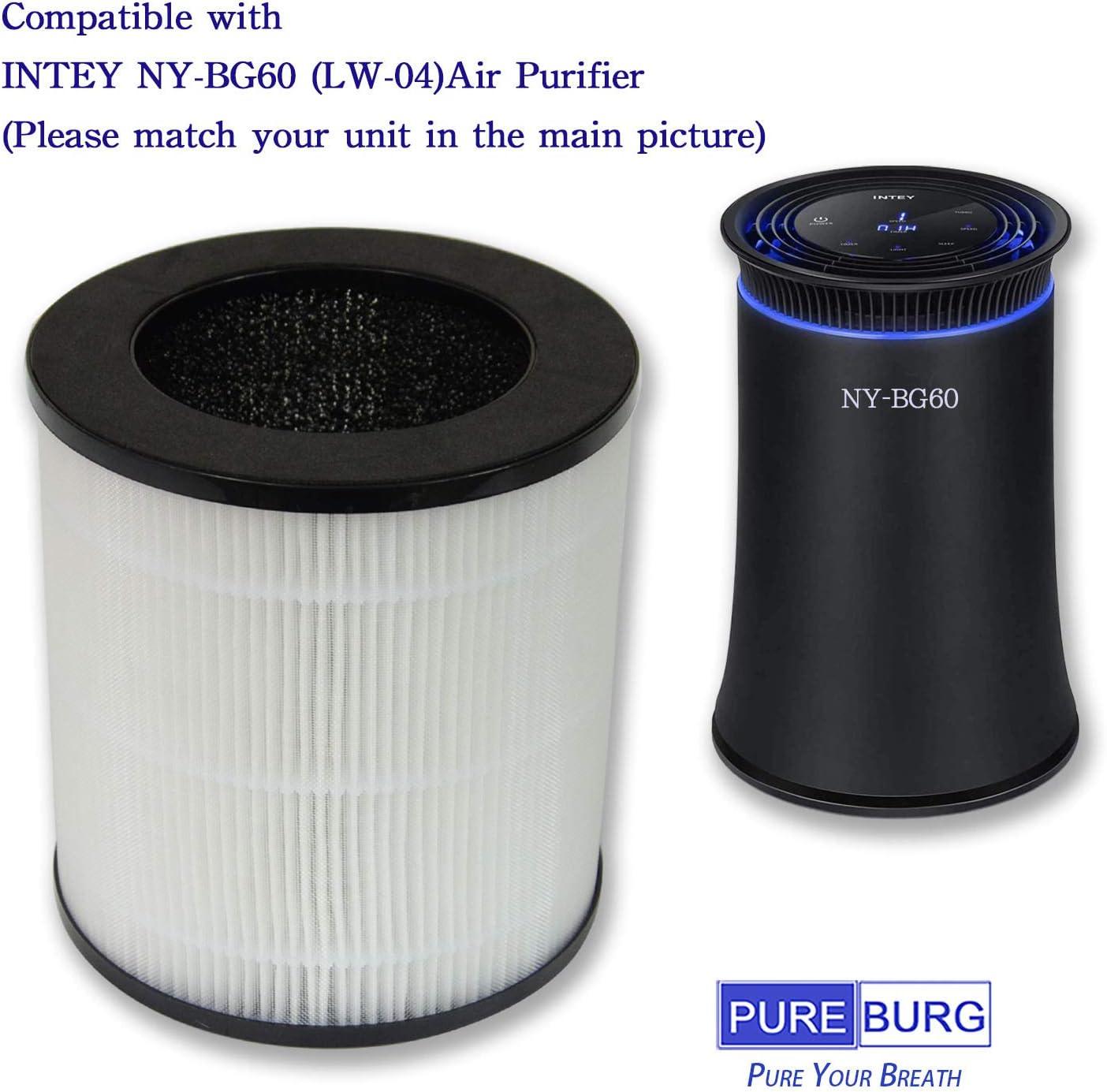 H13 HEPA Activated Carbon Air Purifier Replacement Filters, 2-Pack