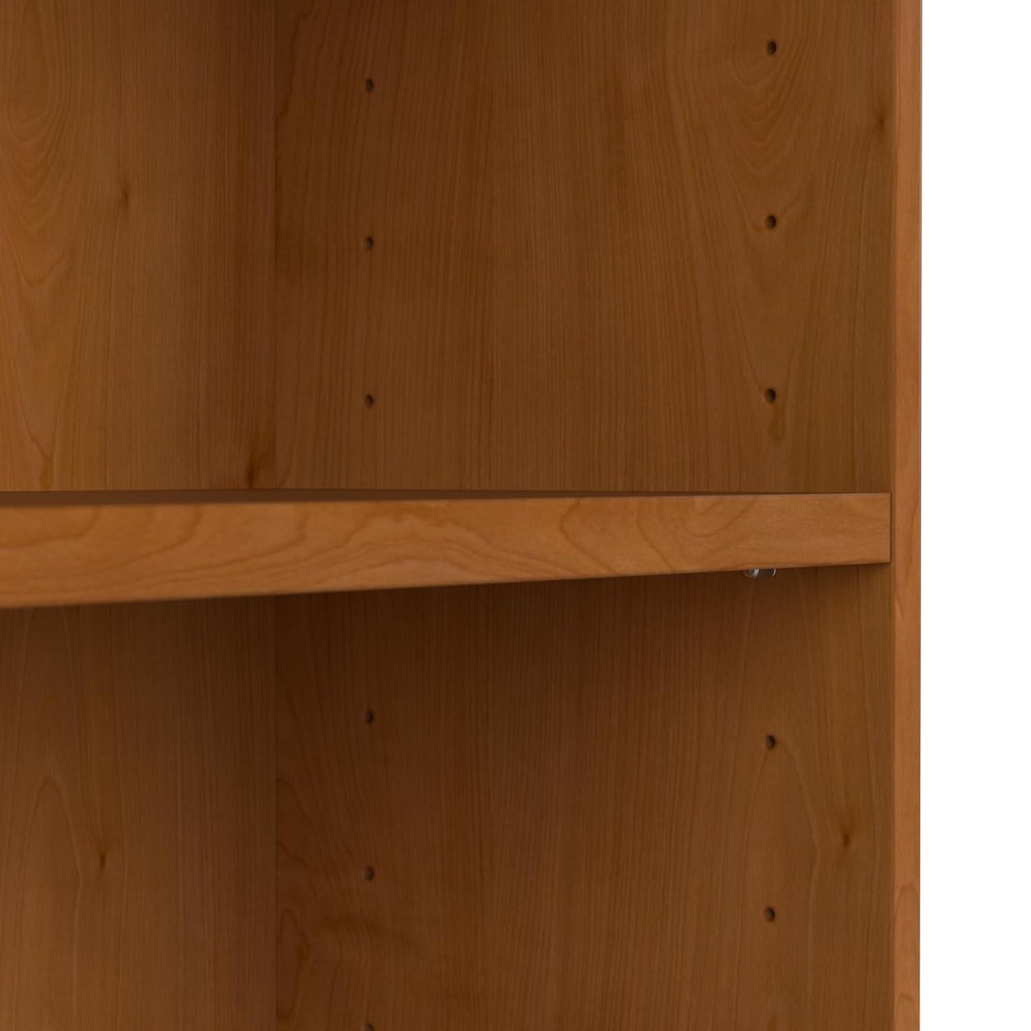 Universal Small 2 Shelf Bookcase in Natural Cherry - Engineered Wood
