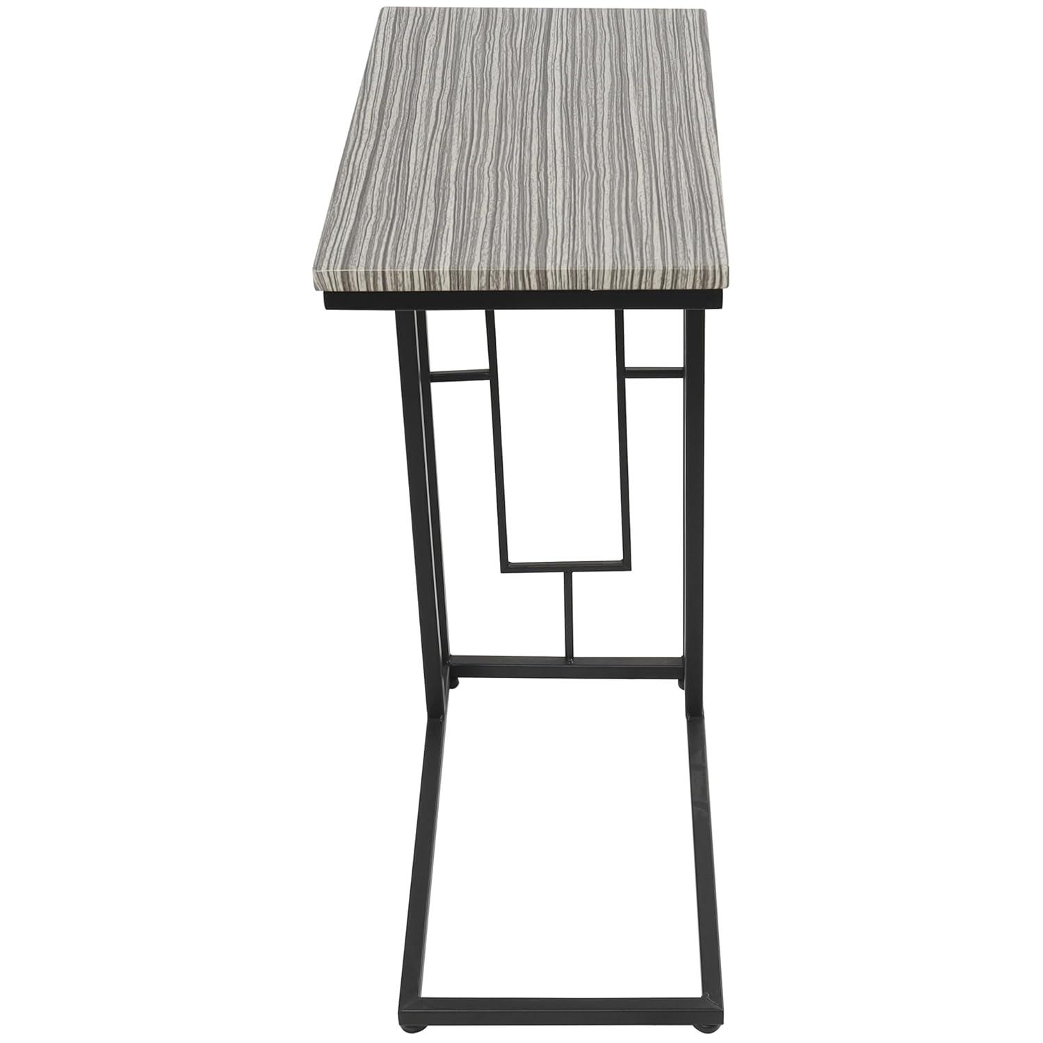 Contemporary Metal and Wood Accent Table Gray - Olivia & May