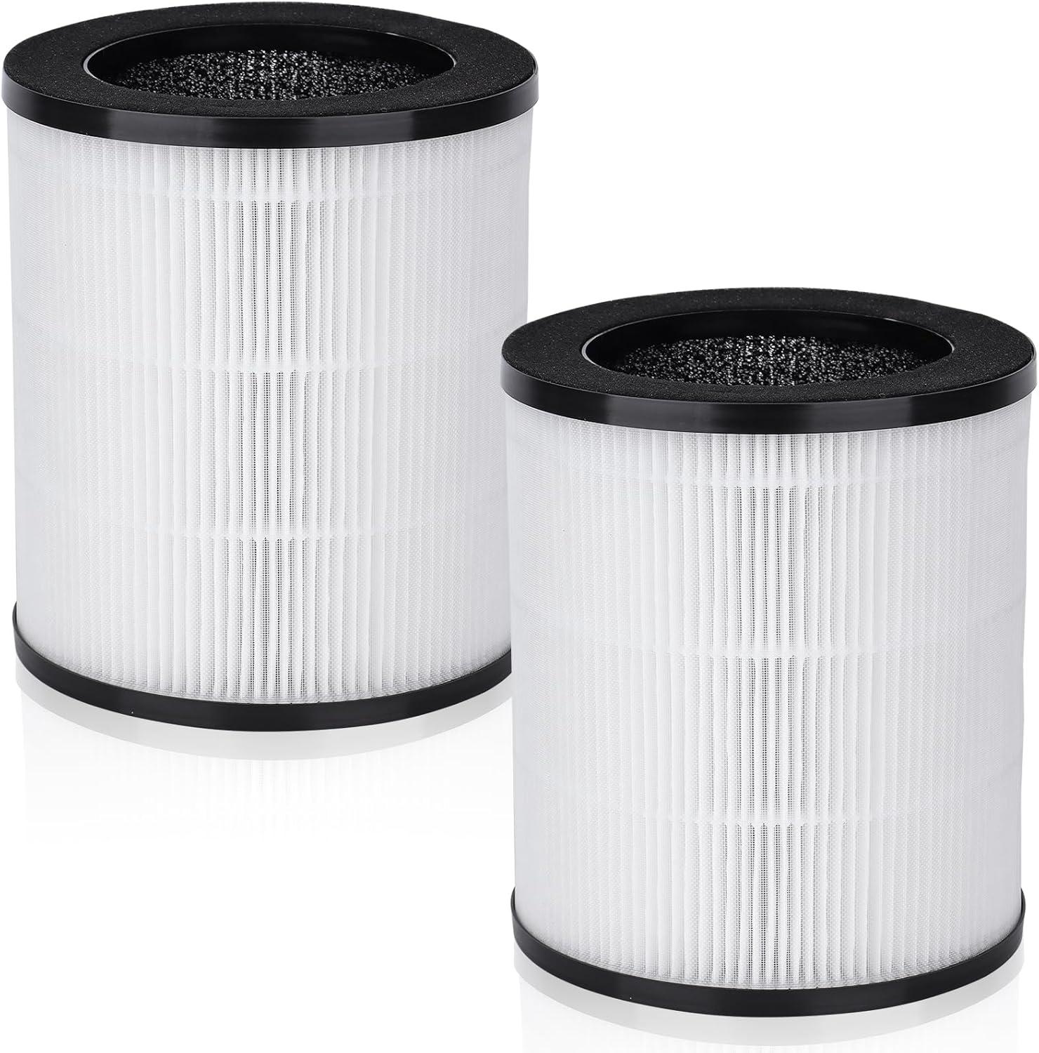 H13 HEPA Activated Carbon Air Purifier Replacement Filters, 2-Pack