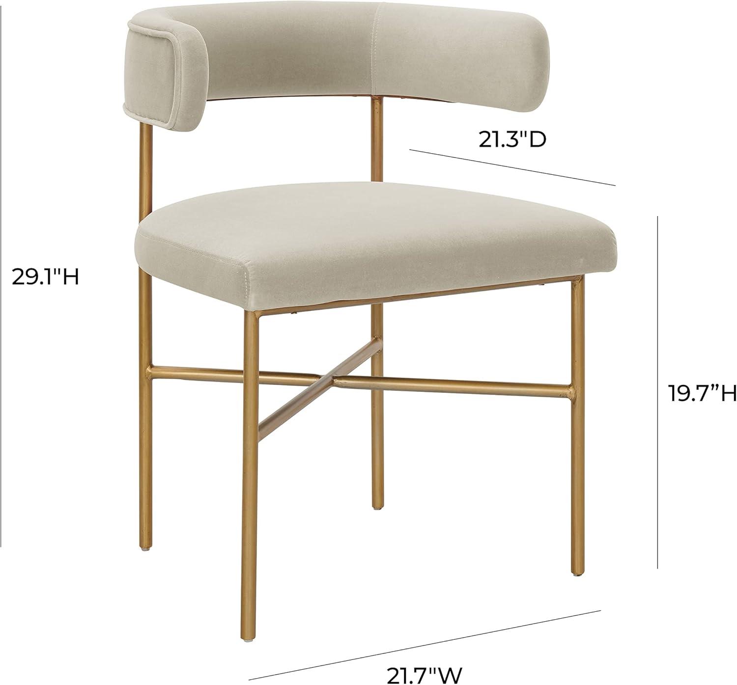 Berlinda 19.7'' H Velvet Upholstered Armchair