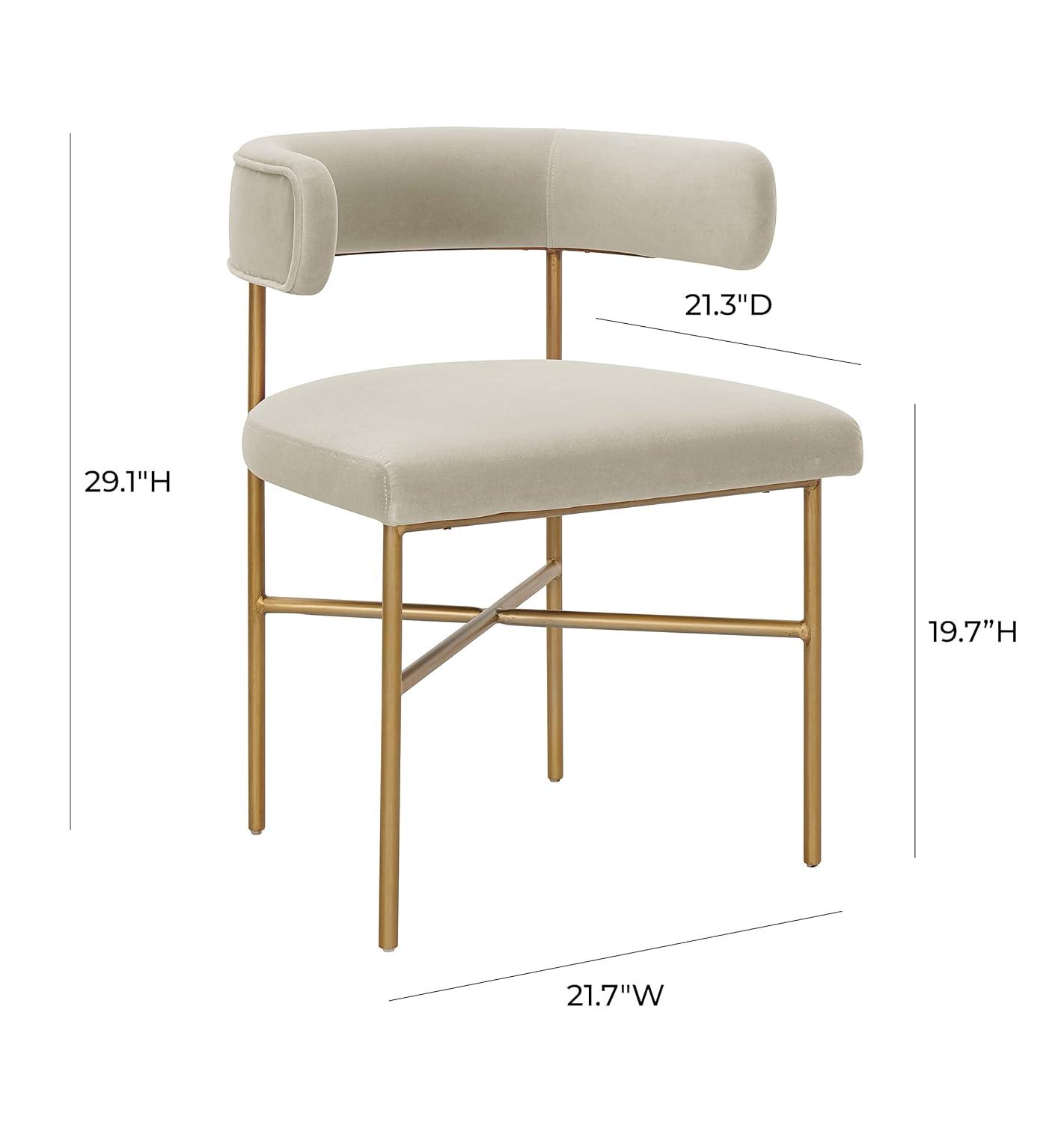 Berlinda 19.7'' H Velvet Upholstered Armchair