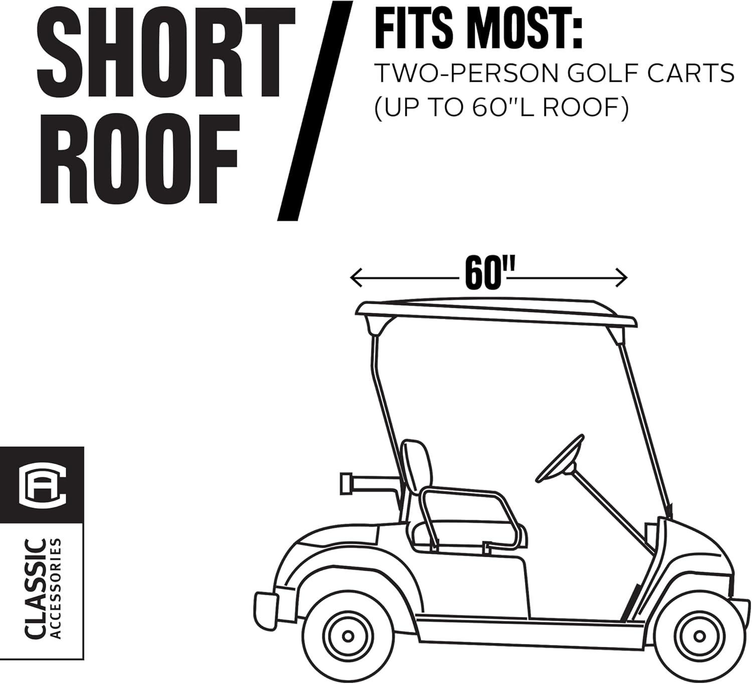 Classic Accessories Fairway Elastic Mildew Resistant Golf Cart Cover By Classic Accessories