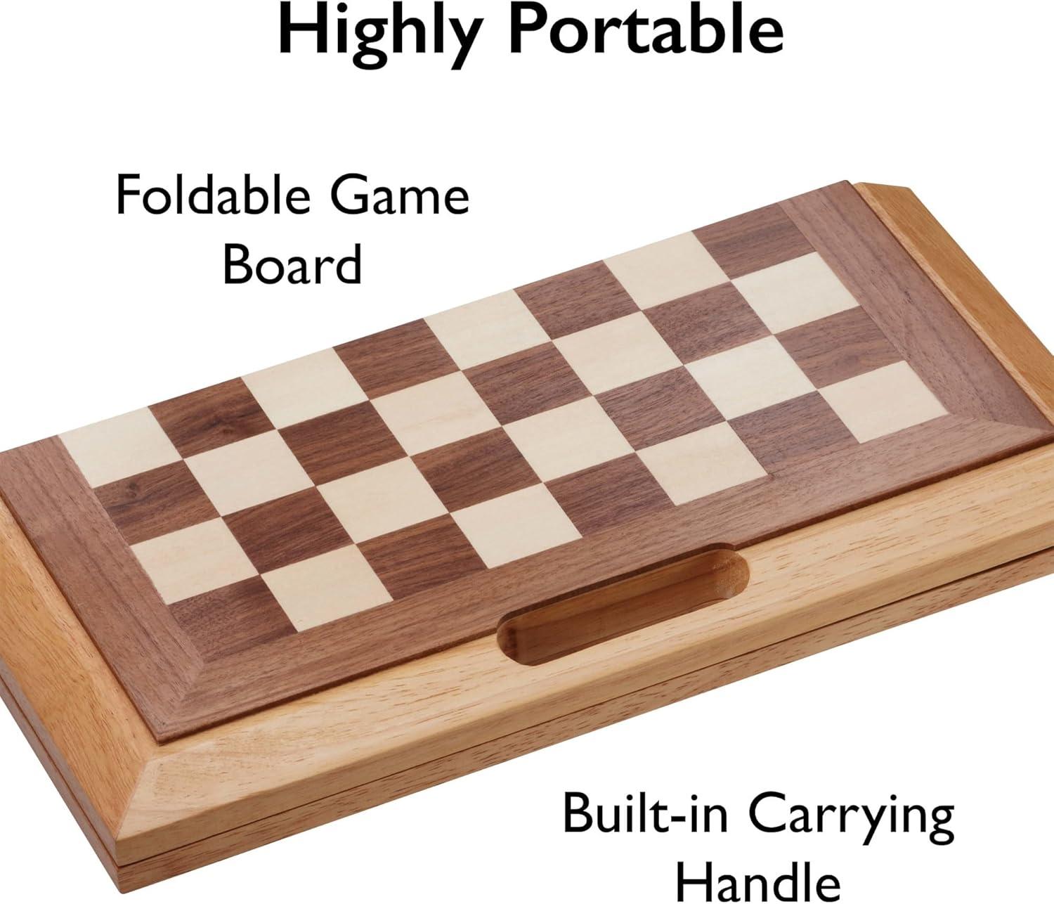 Phantoscope Classics Dutchman 3-In-1 Combo Folding Board Game Set