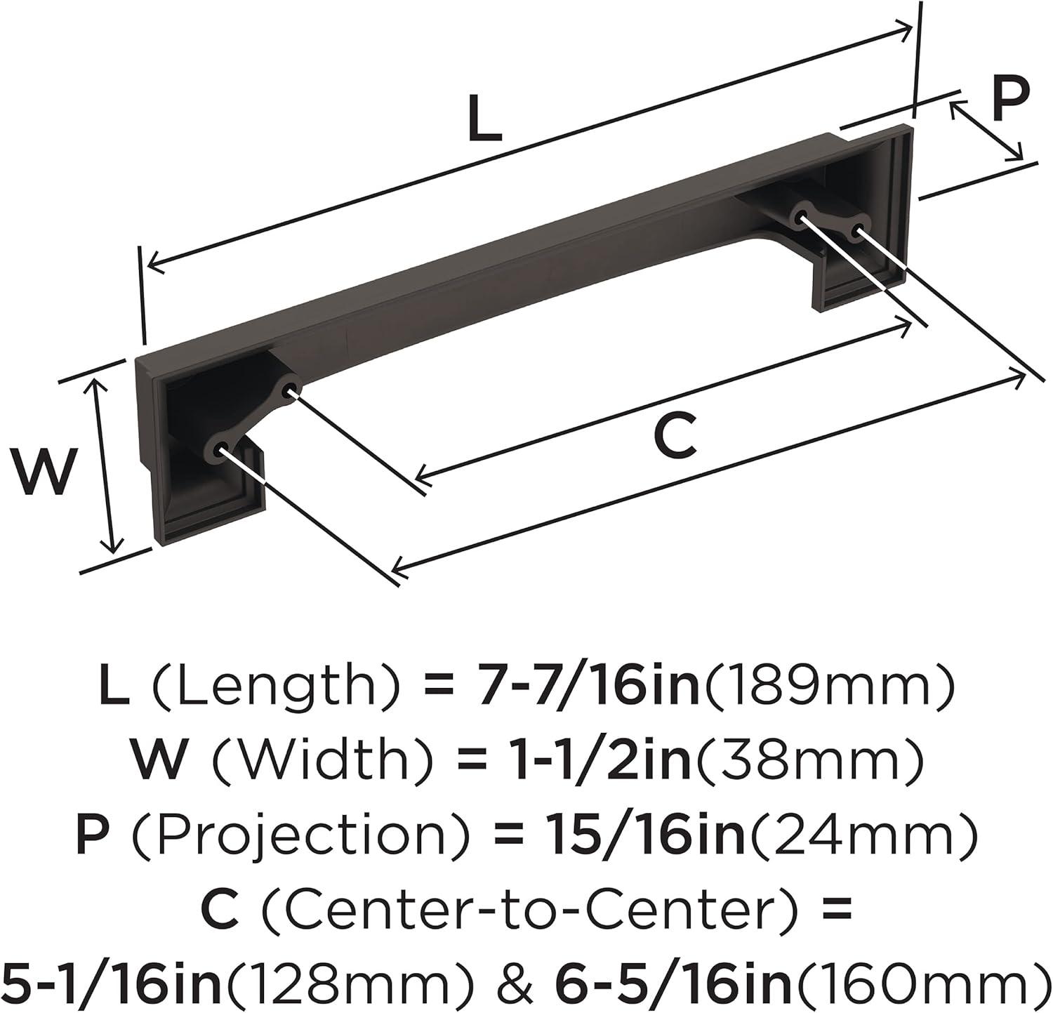 Appoint 5 1/16" Center To Center Bar Cup Pull