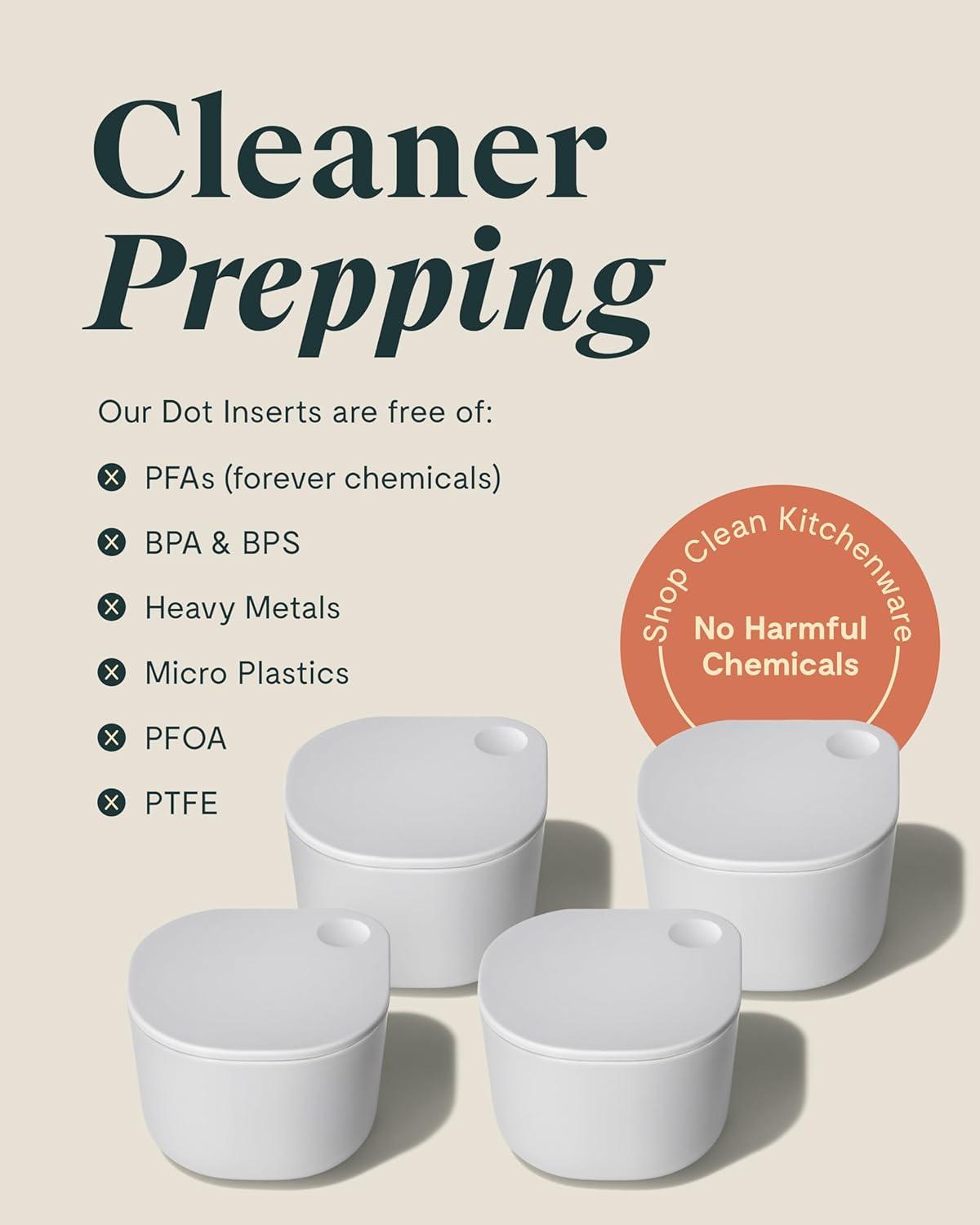 Caraway Home Dot 4-Piece Food Storage Container with Lid