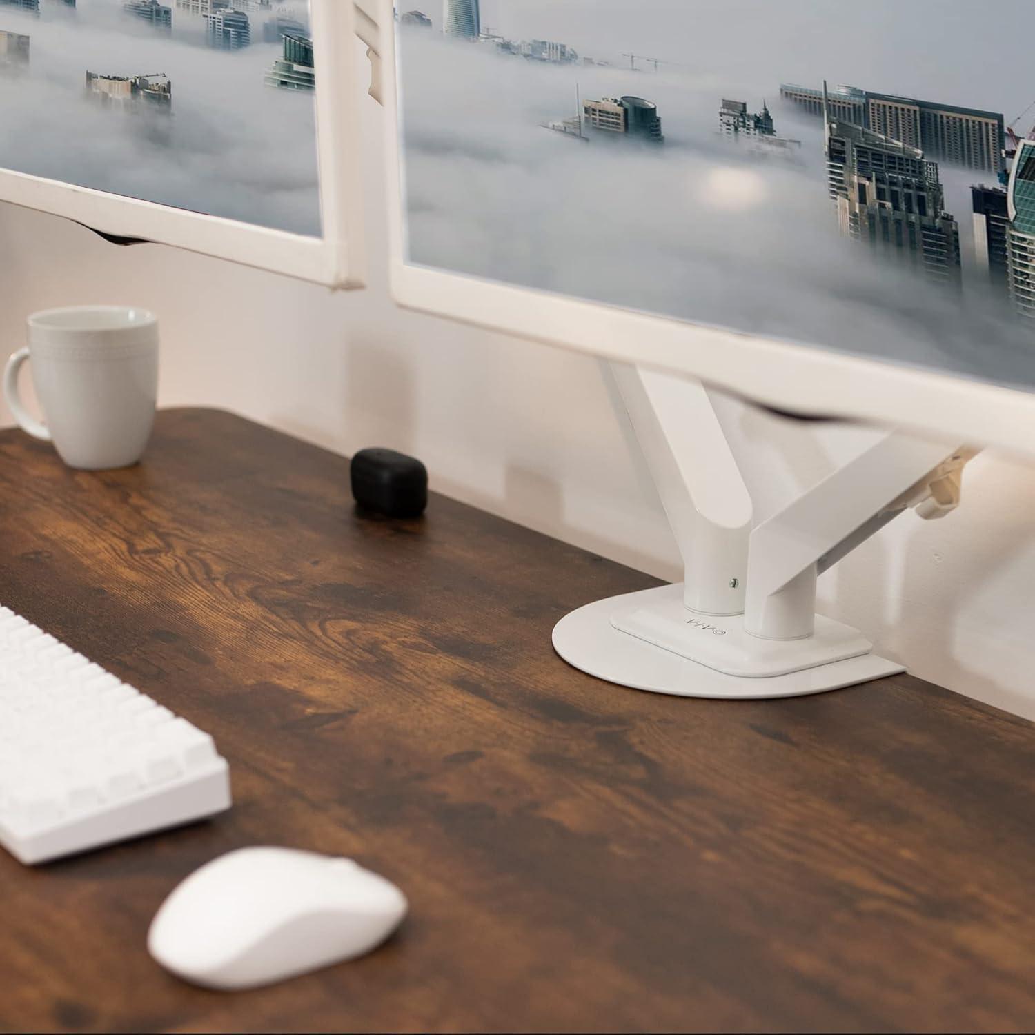 VIVO Placa de Soporte de Refuerzo de Acero Blanco para Instalaciones con Abrazadera C