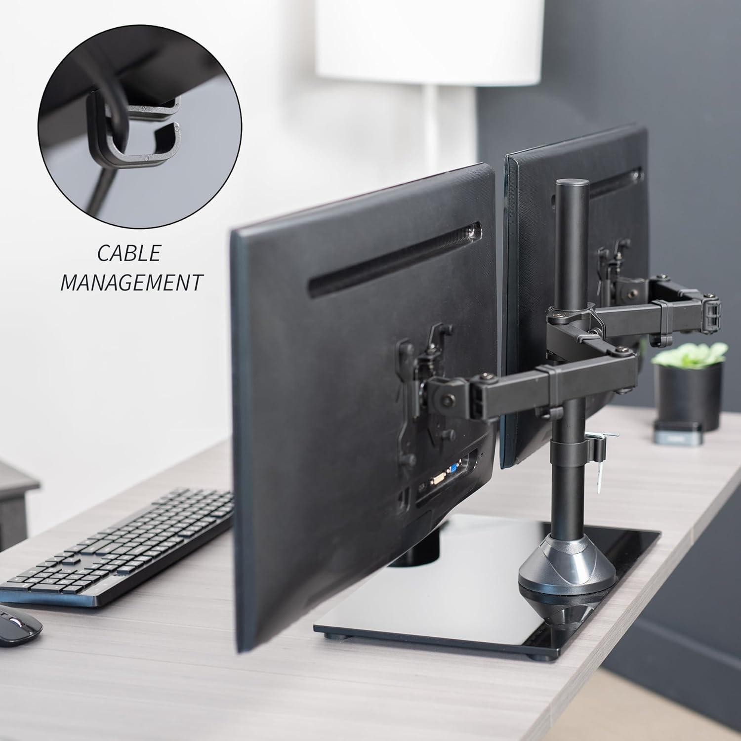 Dual Monitor Desk Stand