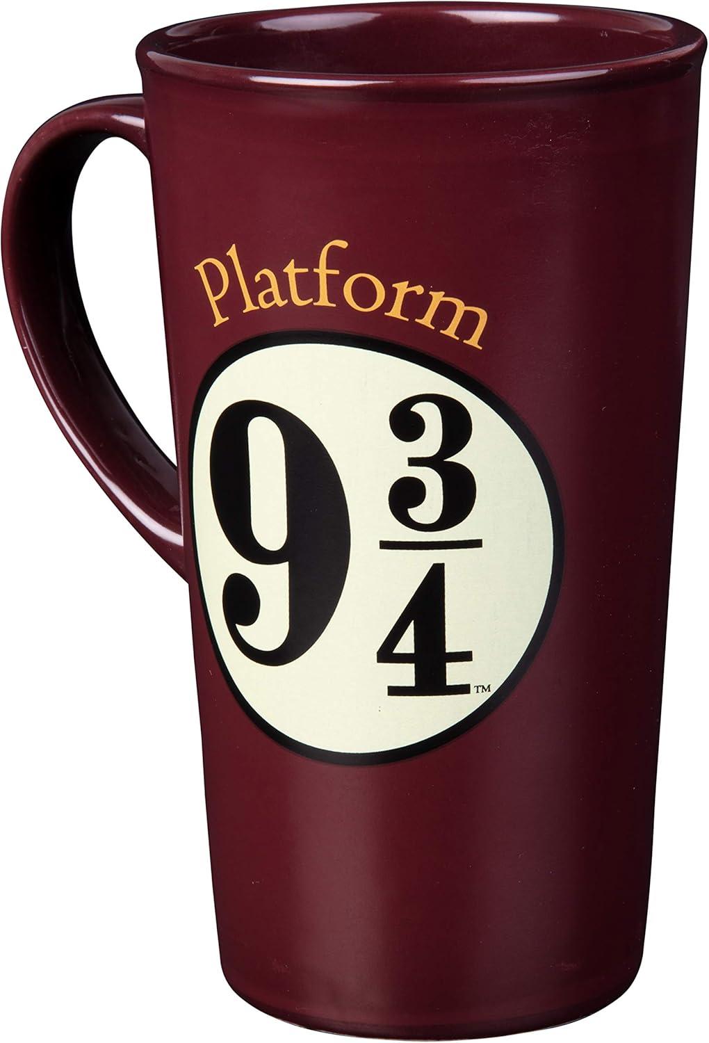 Harry Potter Platform 9 3/4 Tall Mug, 17oz - Hogwarts Express Image Activates with Heat - Large Tumbler Style - Officially Licensed - Gift for Kids & Adults