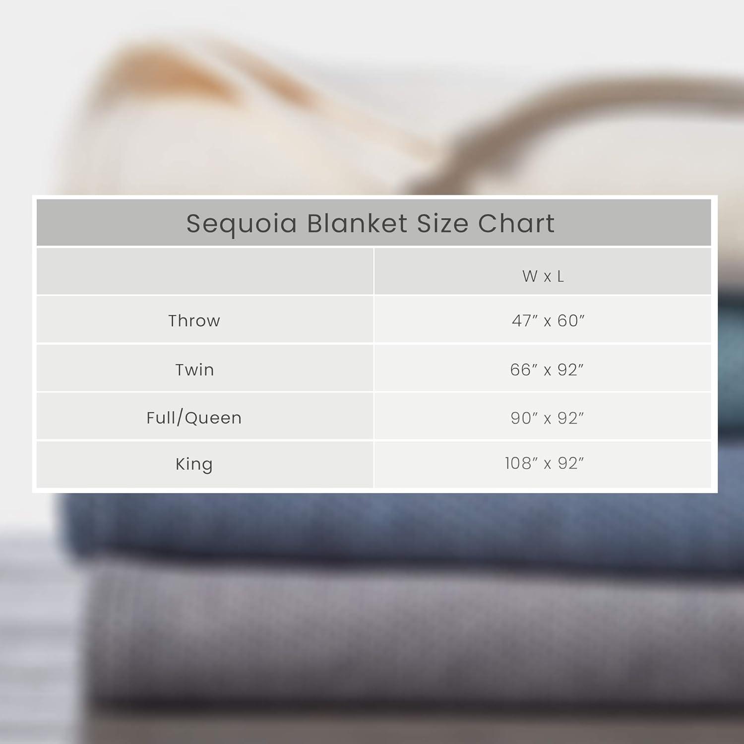 Sequoia Full-Size Organic Cotton & Wool Blend Animal-Themed Blanket