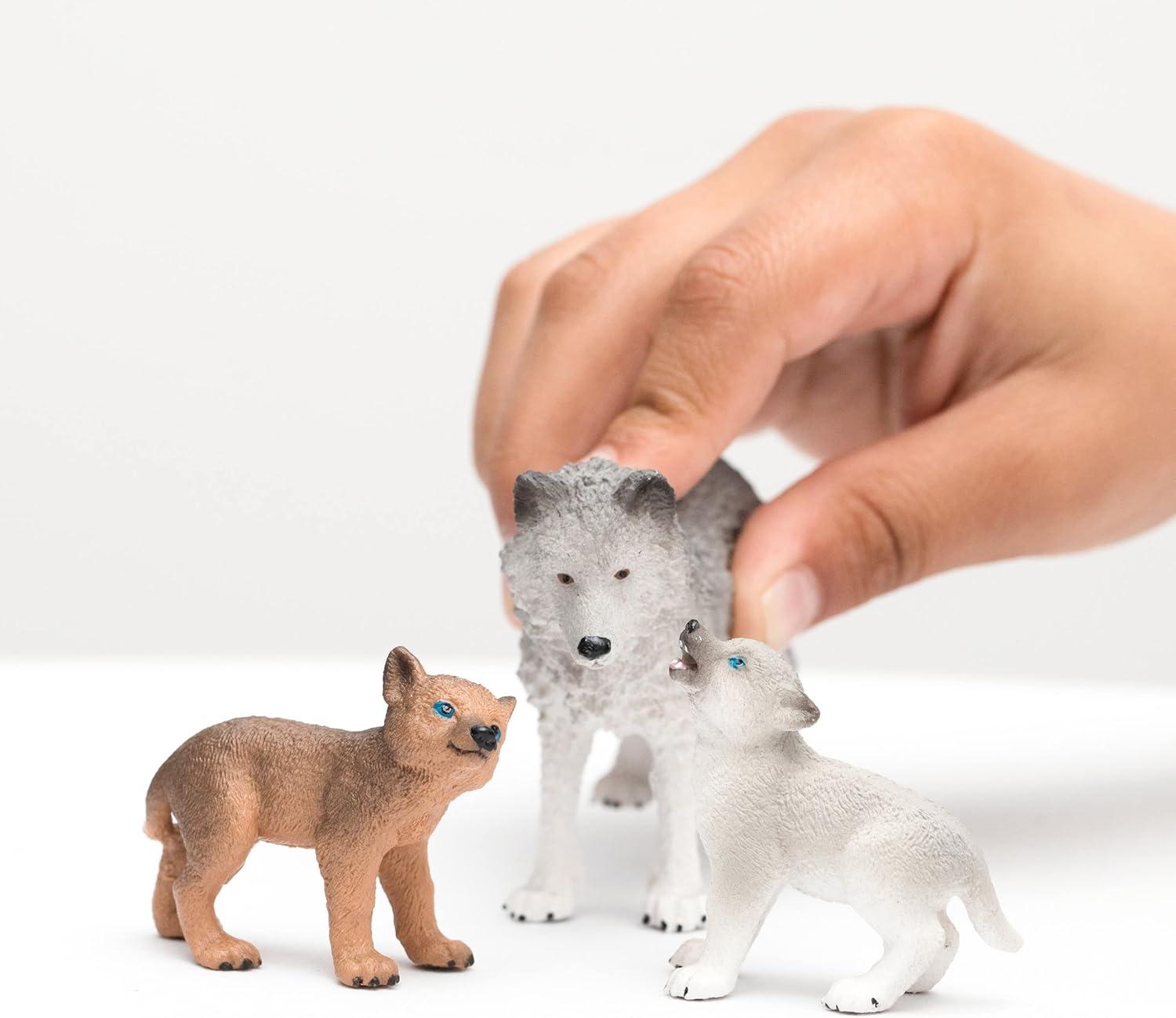 Wild Life 42472 Wolf with pups toy figures Schleich 71218