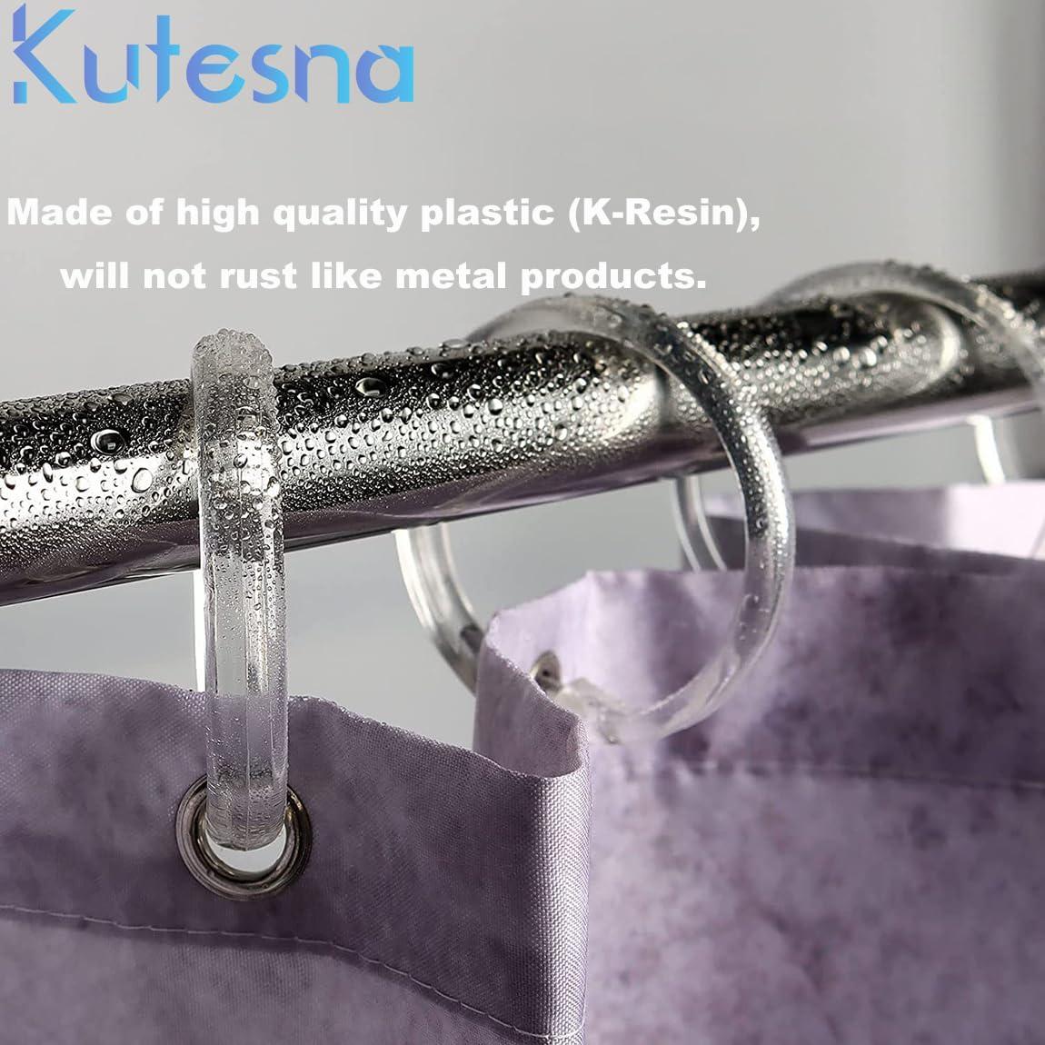 Evideco Solid Plastic Shower Curtain Hooks Rings & Reviews | Wayfair