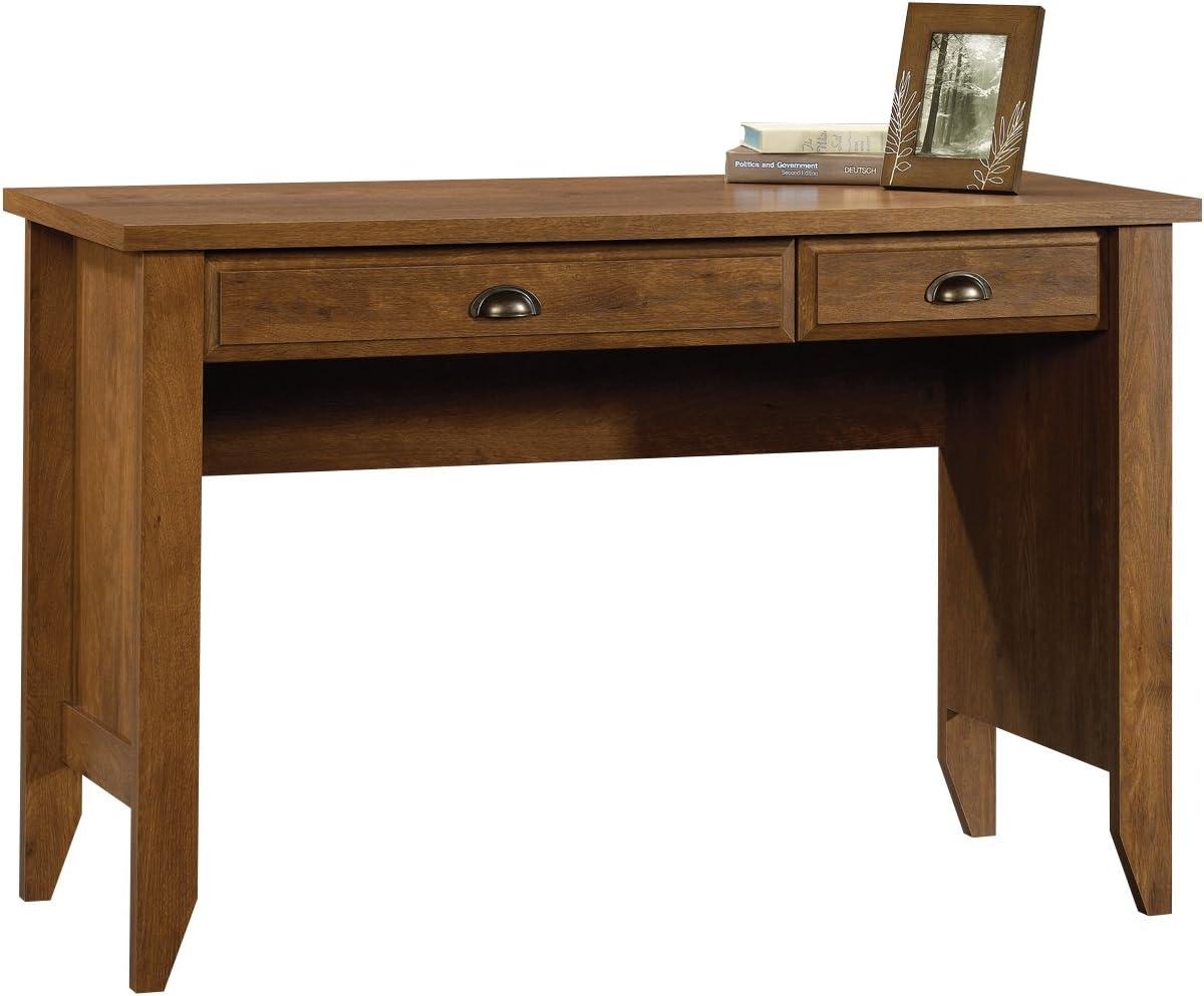 Shoal Creek Computer Desk Brown - Sauder: Home Office Furniture with Storage Drawer, Oiled Oak